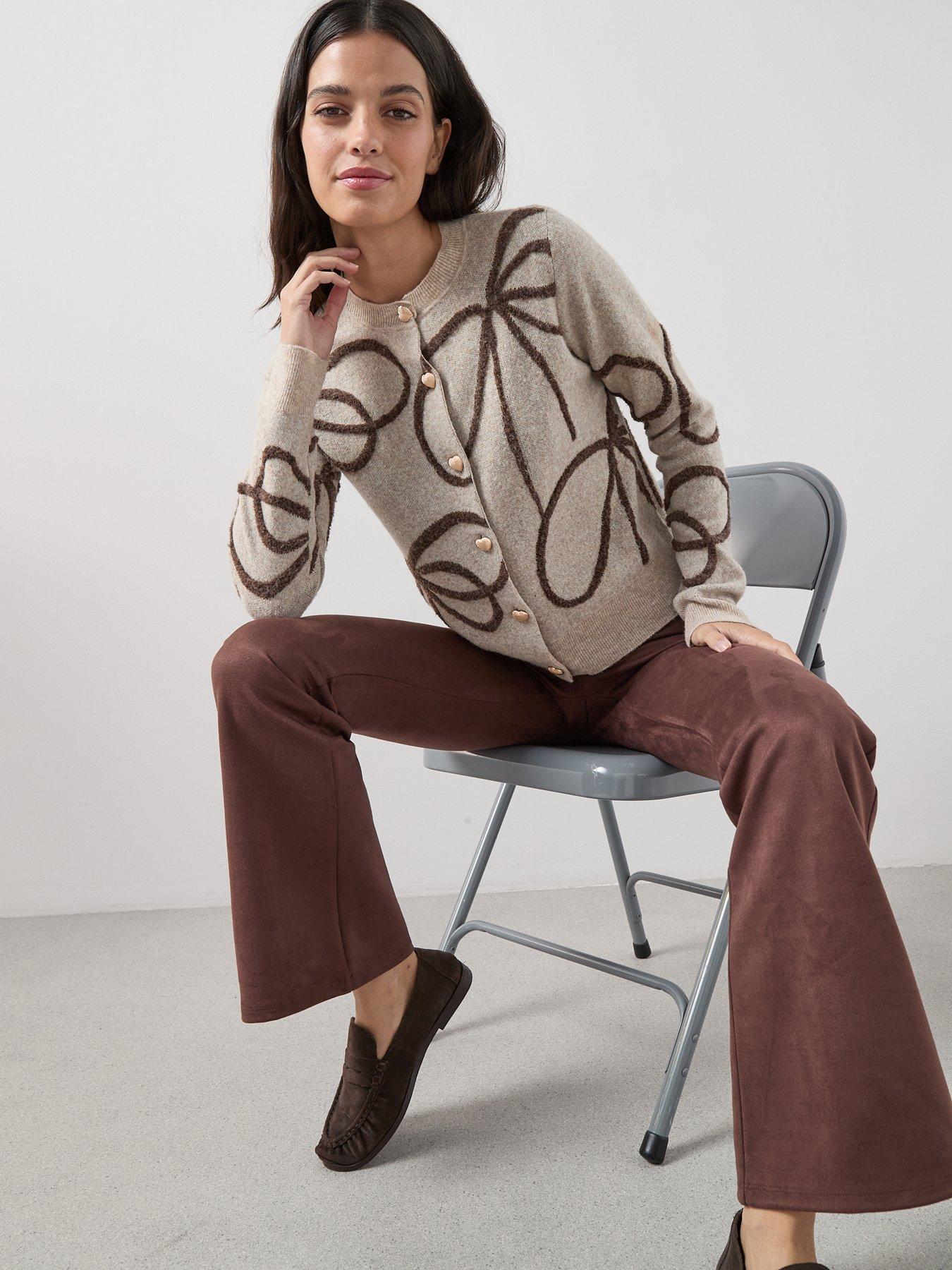 The Very Collection Suede Look Flares - Brown | Very