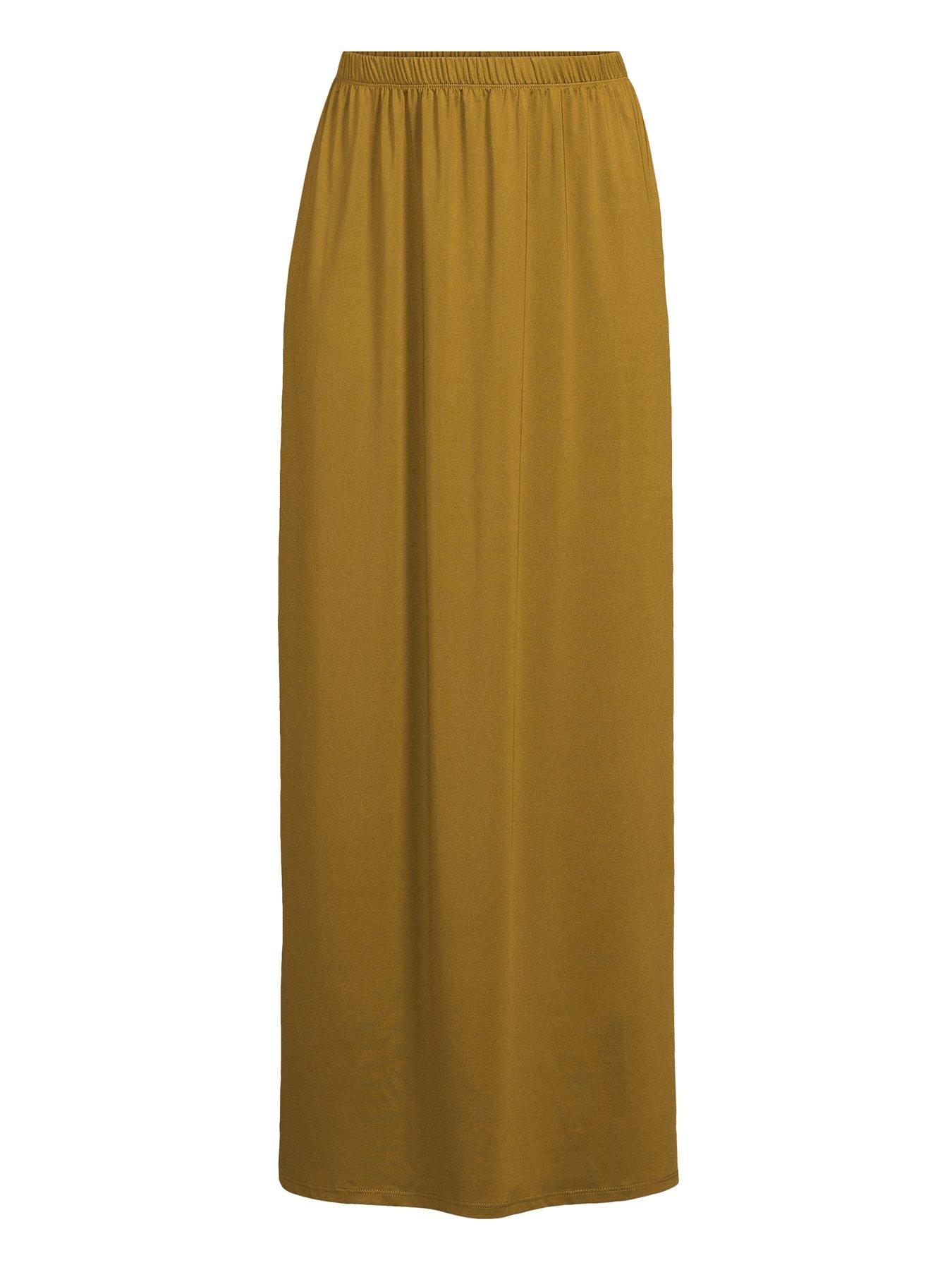 Image 6 of 6 of The Very Collection Volume Jersey Maxi Skirt Co-ord&nbsp;- Green