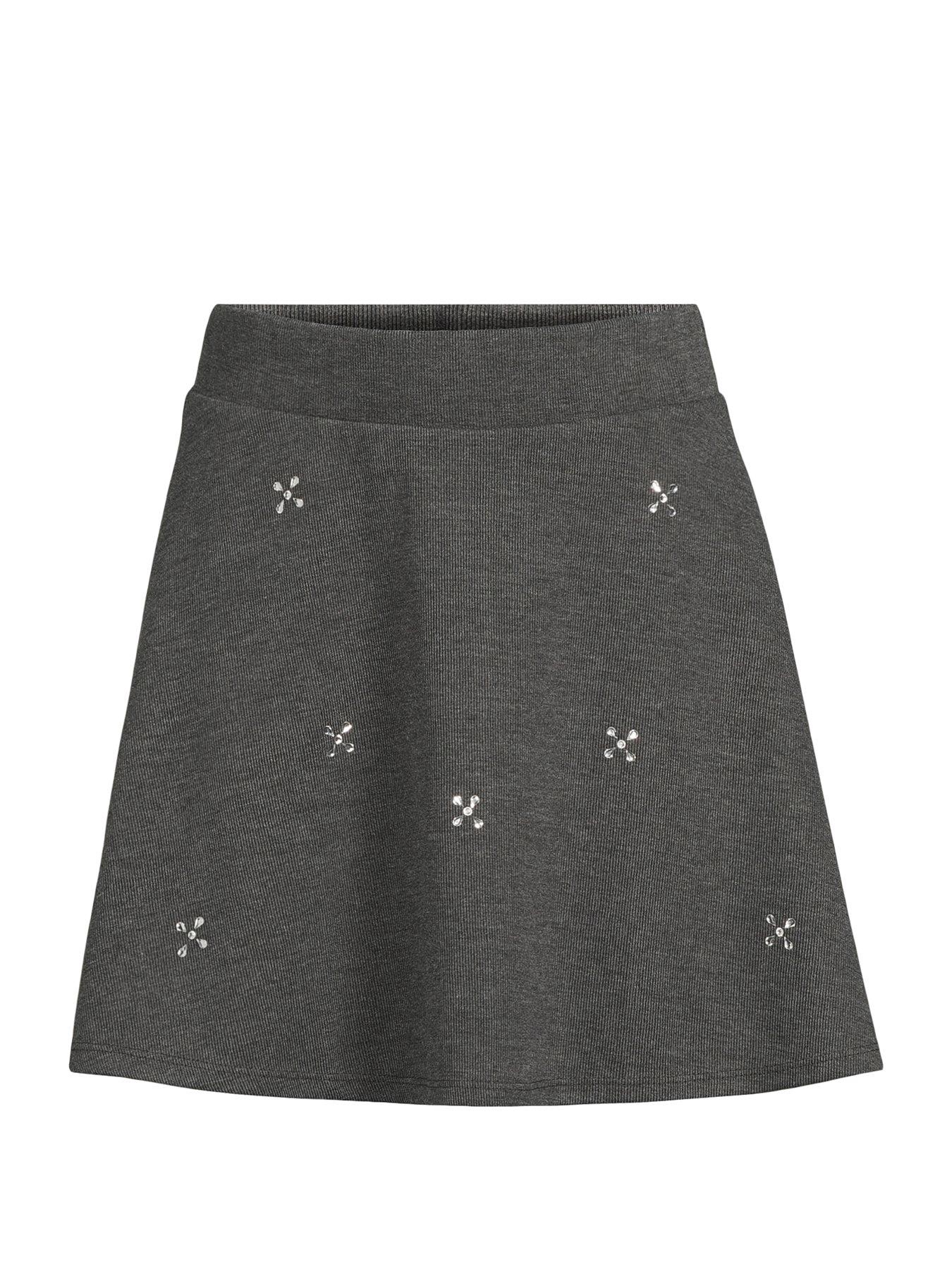 Image 7 of 7 of The Very Collection Embellished Mini Skirt Co-Ord - Grey
