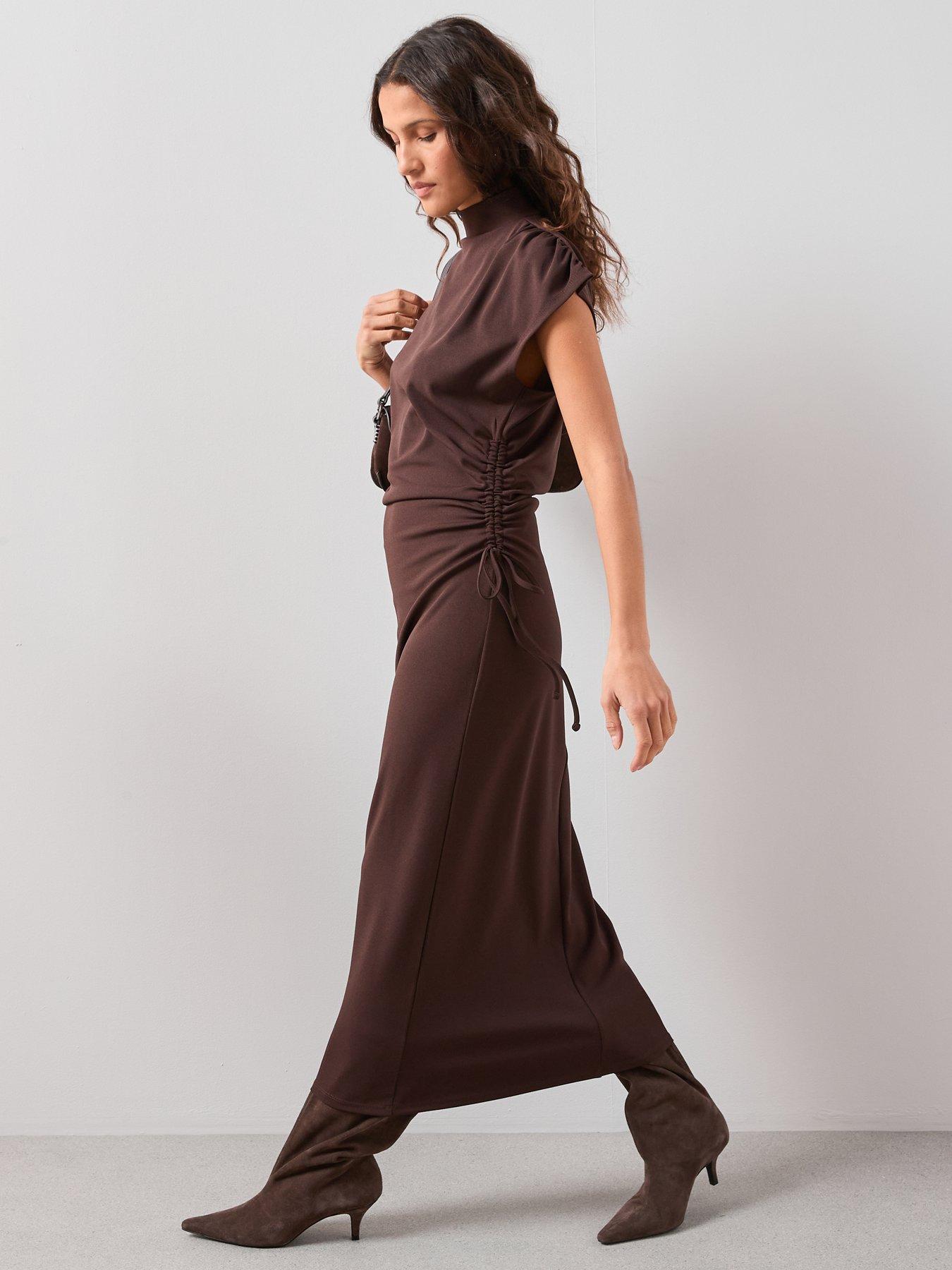 slim fit dress slacks Plus Size Elegant Empire Waist High-Low Sleeveless Bridesmaid Dresses