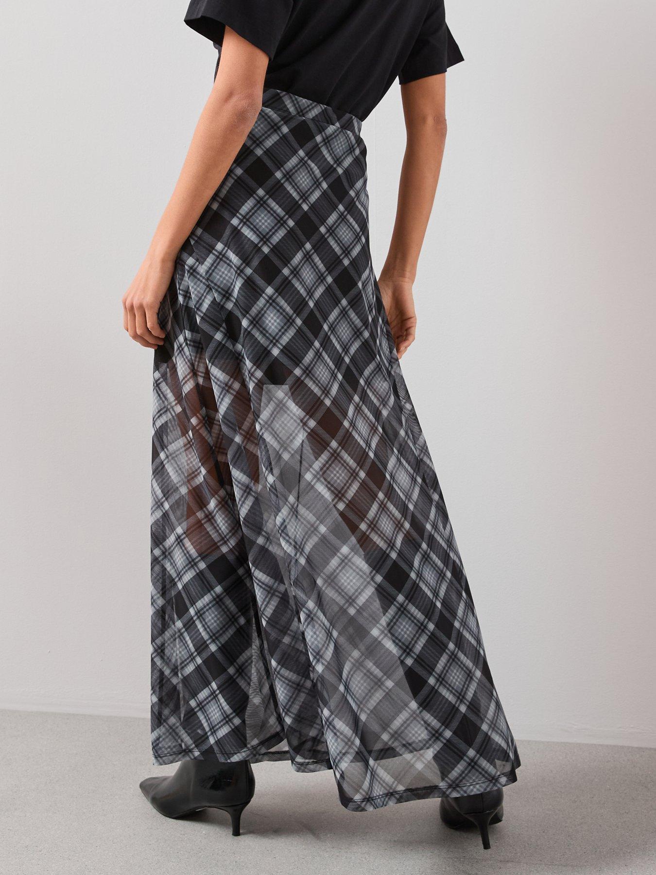 Image 2 of 7 of The Very Collection Midaxi Check Skirt Co-Ord - Multi