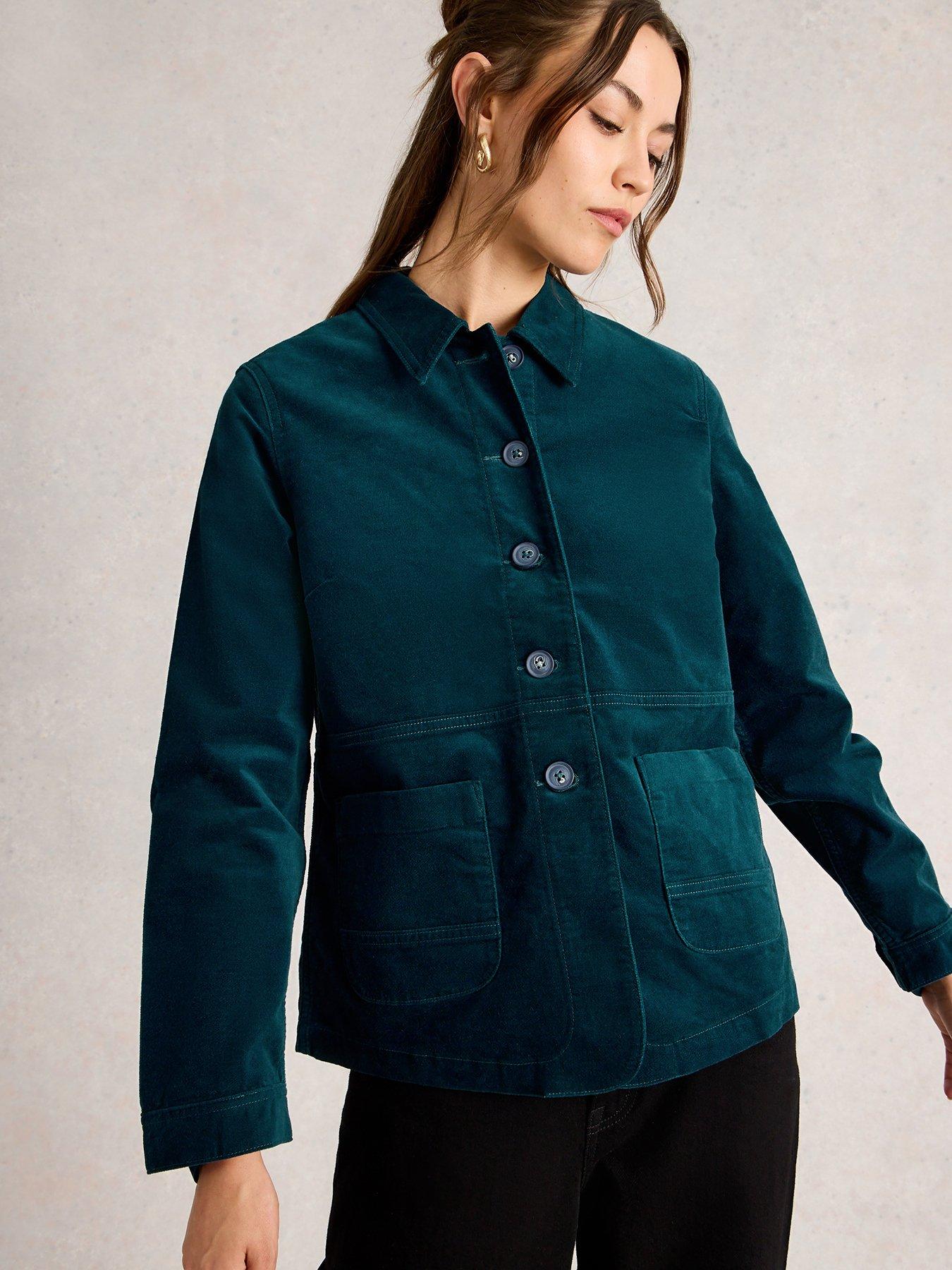 White Stuff Carrie Velvet Jacket - Green
