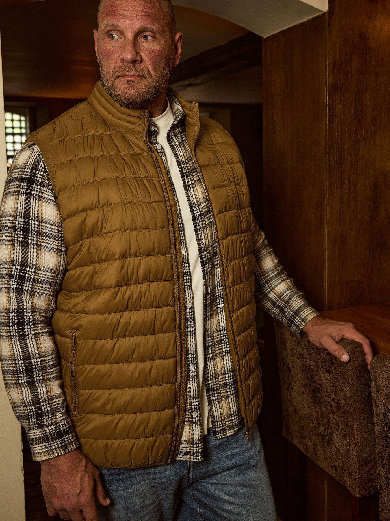 undefined Puffer Gilet - Brown