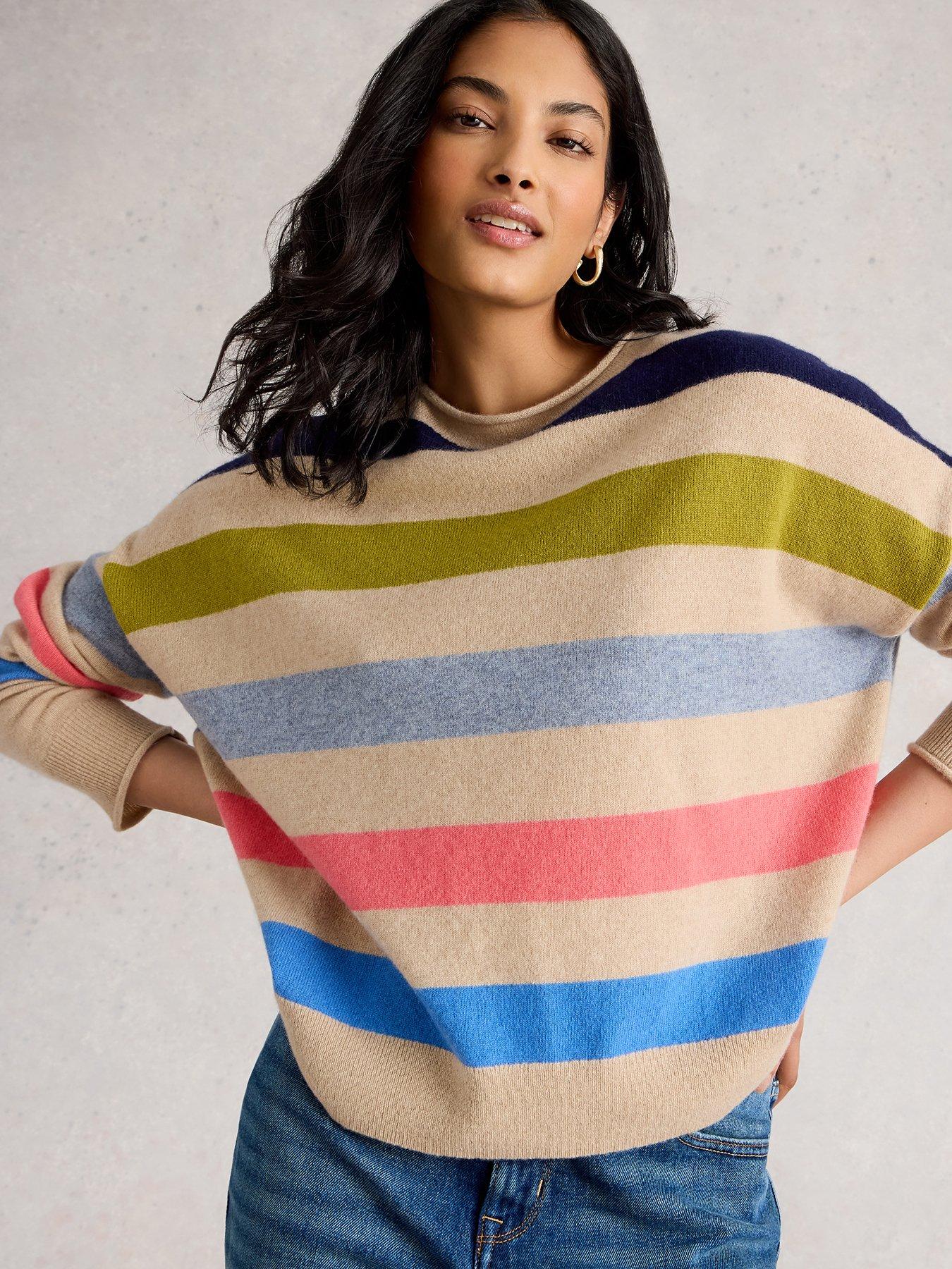 undefined Kitty Stripe Cashmere Jumper - Multi