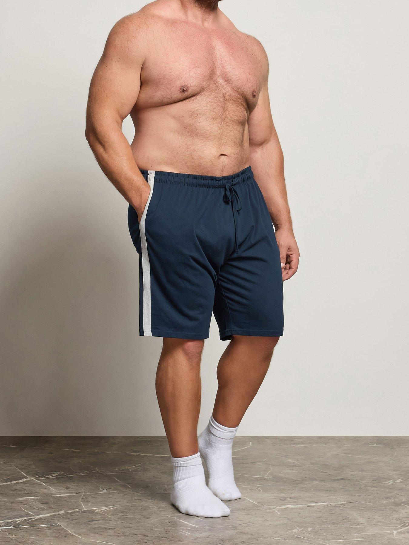 BadRhino Jersey Lounge Shorts, Navy, Size 3Xl, Men