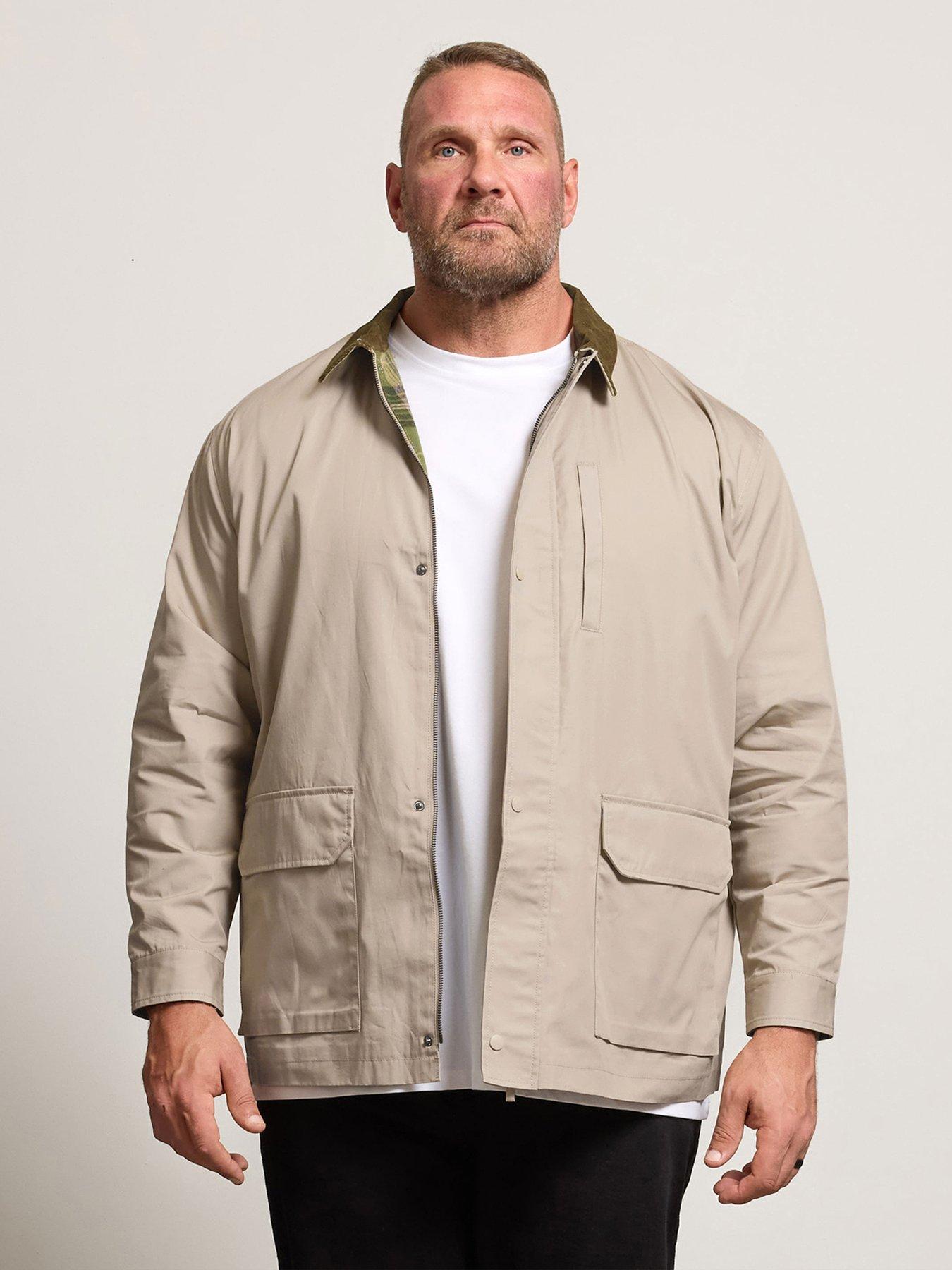 undefined Natural Check Lined Jacket - Beige