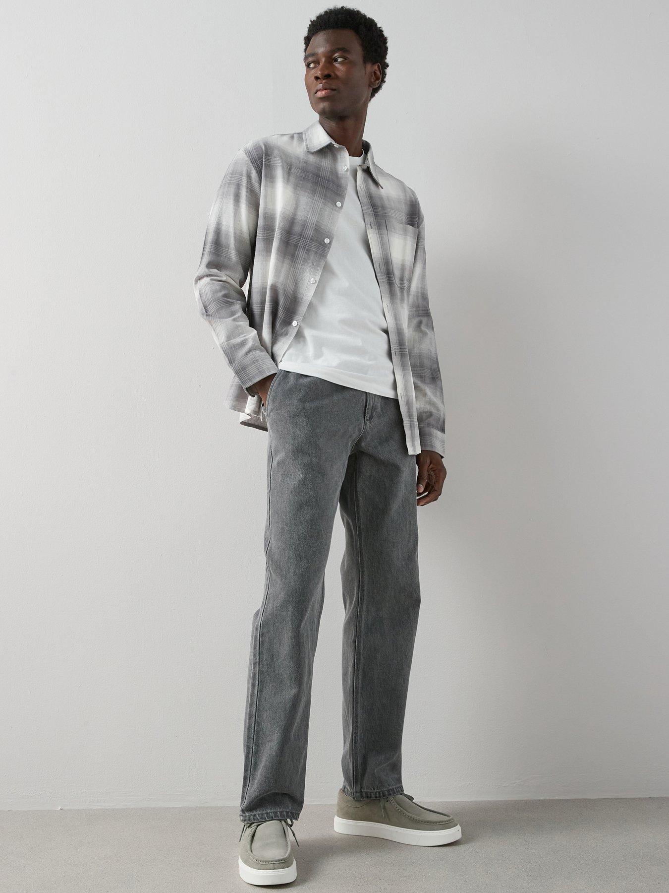 The Very Collection Elasticated Waist Tapered Leg Jeans - Grey