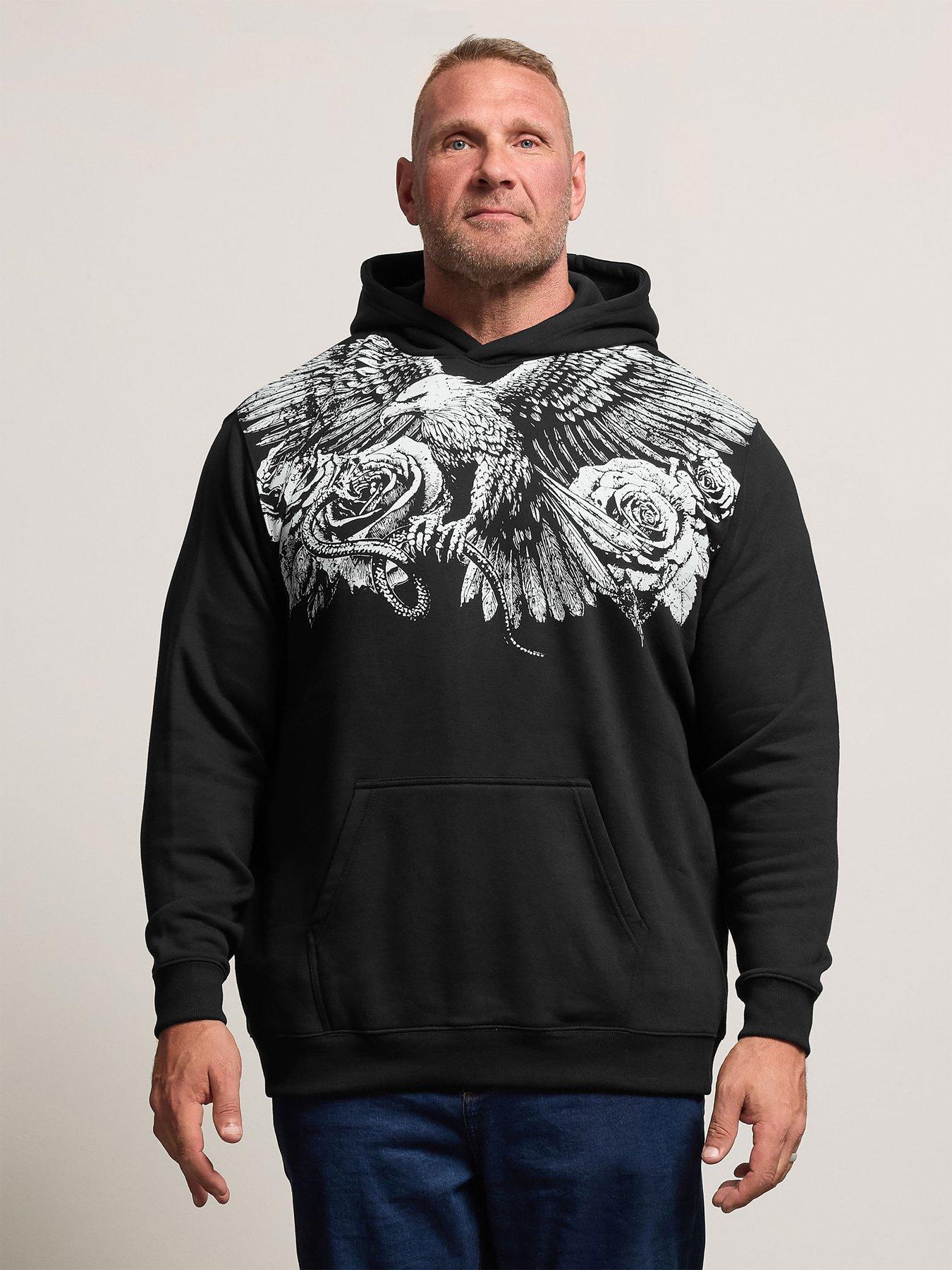 BadRhino Eagle Graphic Hoodie - Black