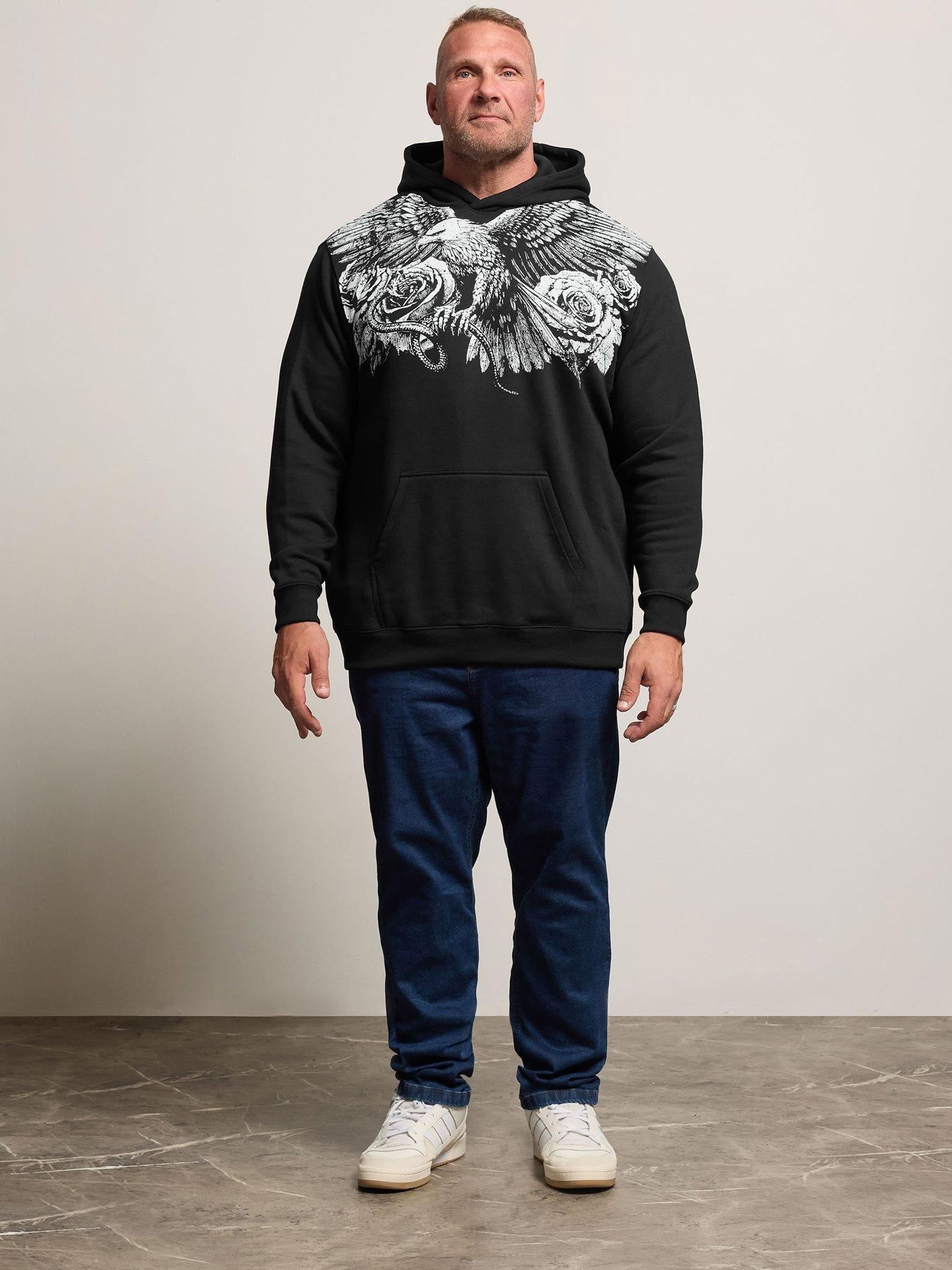 Image 3 of 4 of BadRhino Eagle Graphic Hoodie - Black