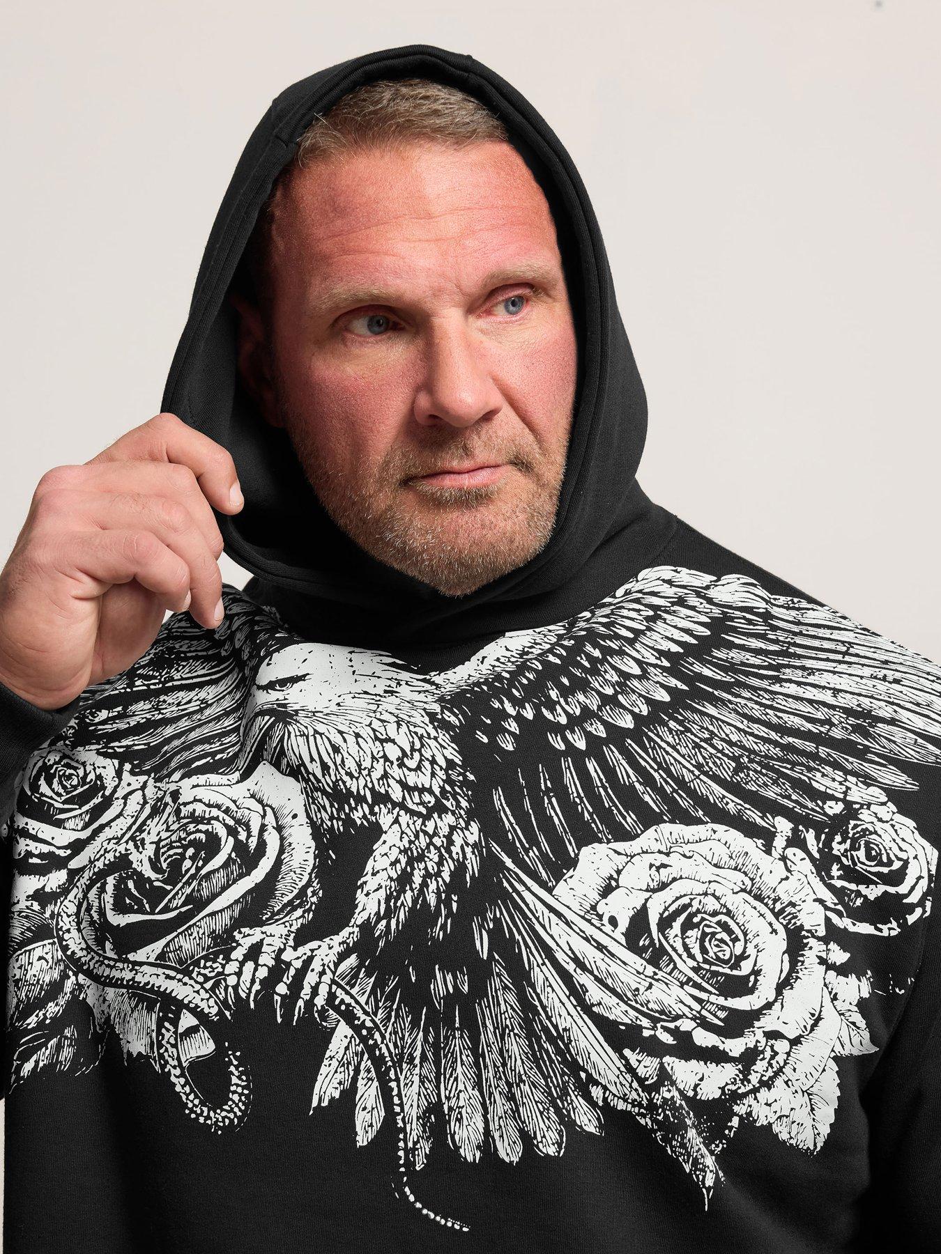 Image 4 of 4 of BadRhino Eagle Graphic Hoodie - Black