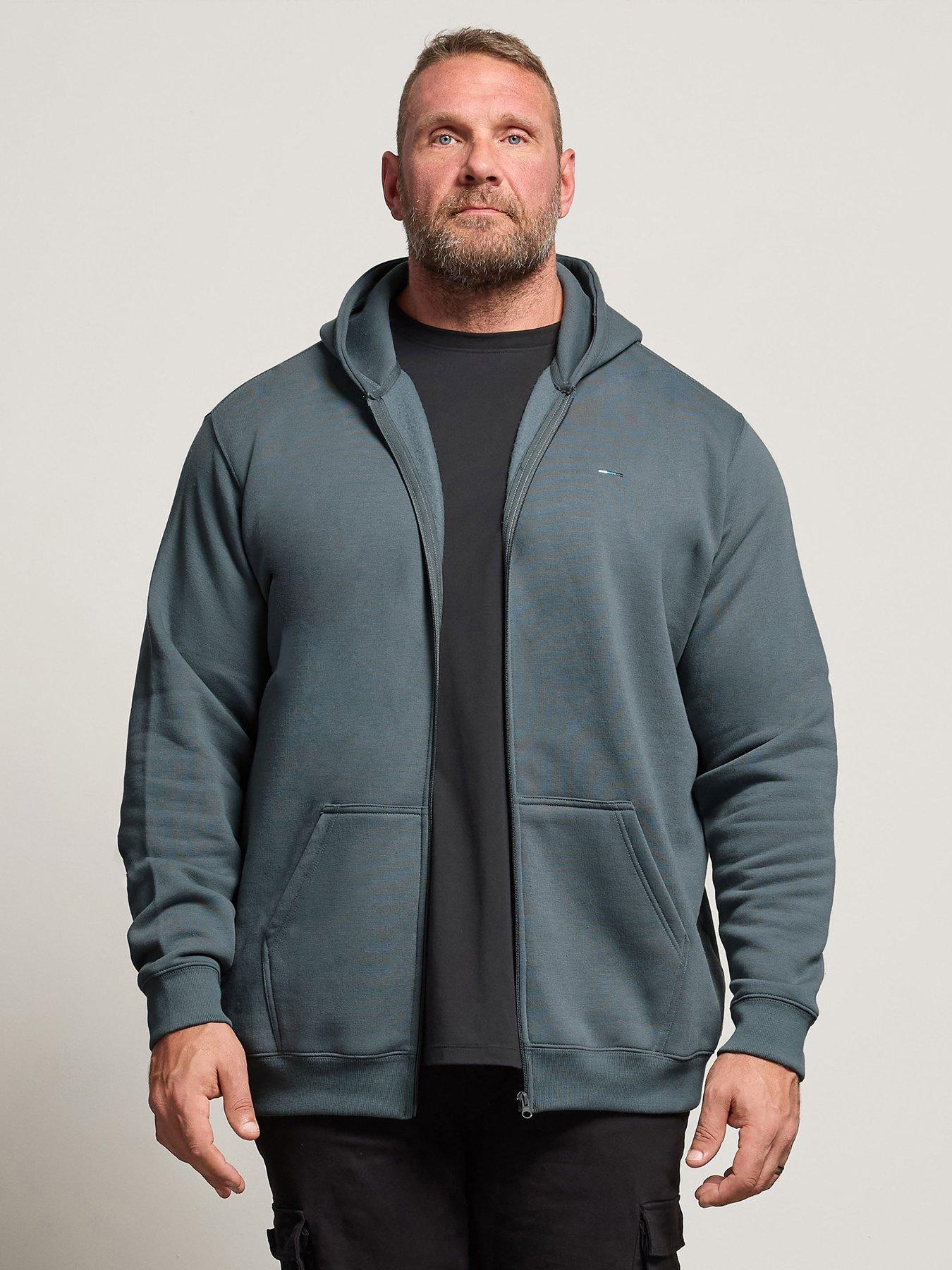 undefined Zip Through Hoodie - Blue