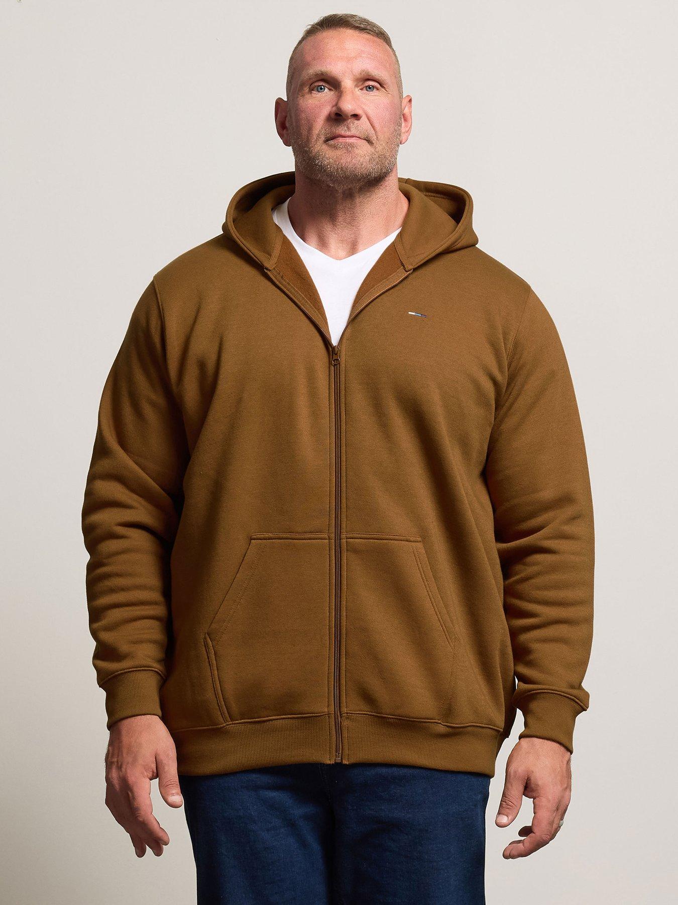 BadRhino Zip Through Hoodie - Brown