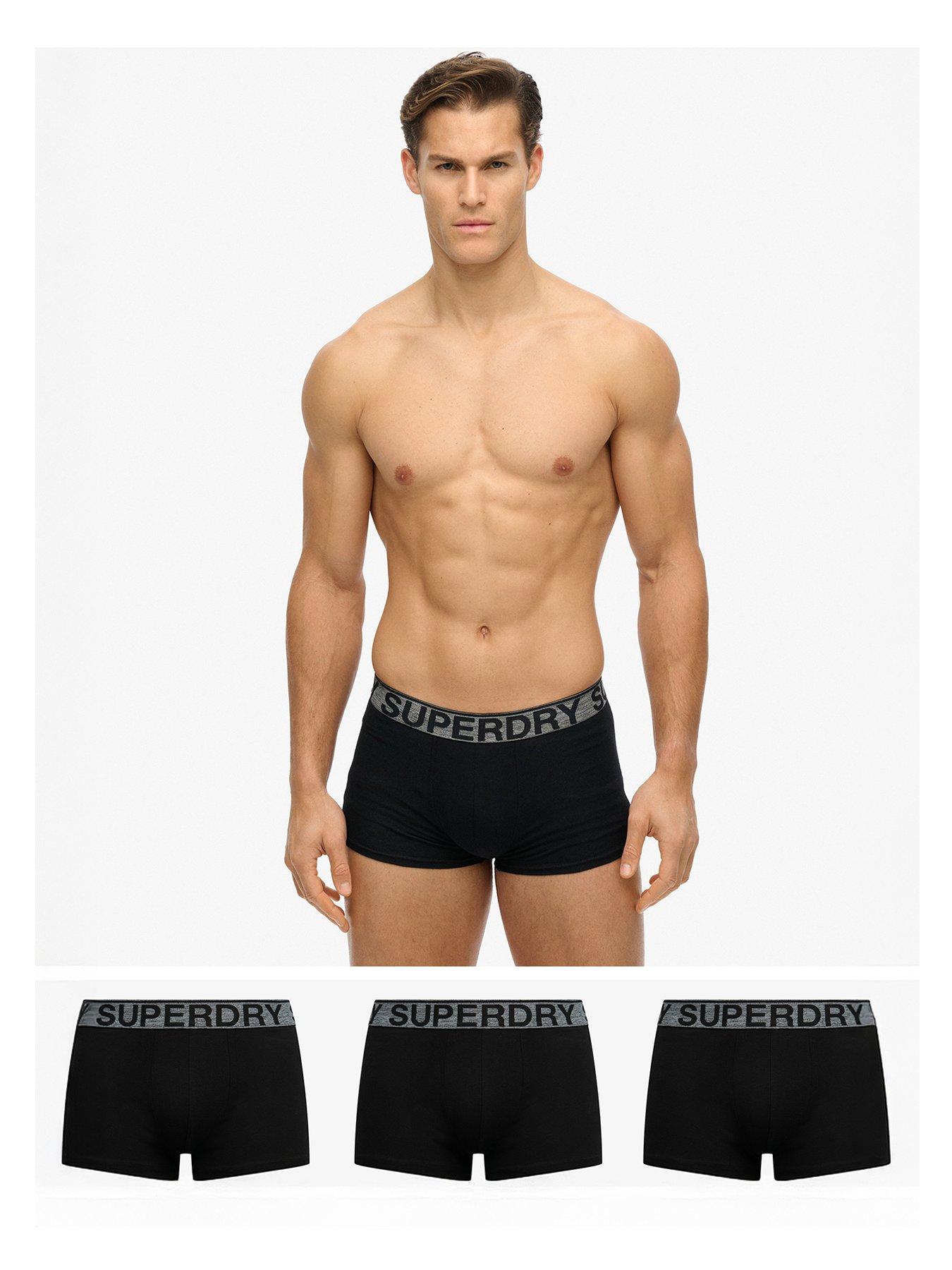 Superdry 3 Pack Boxers- Black
