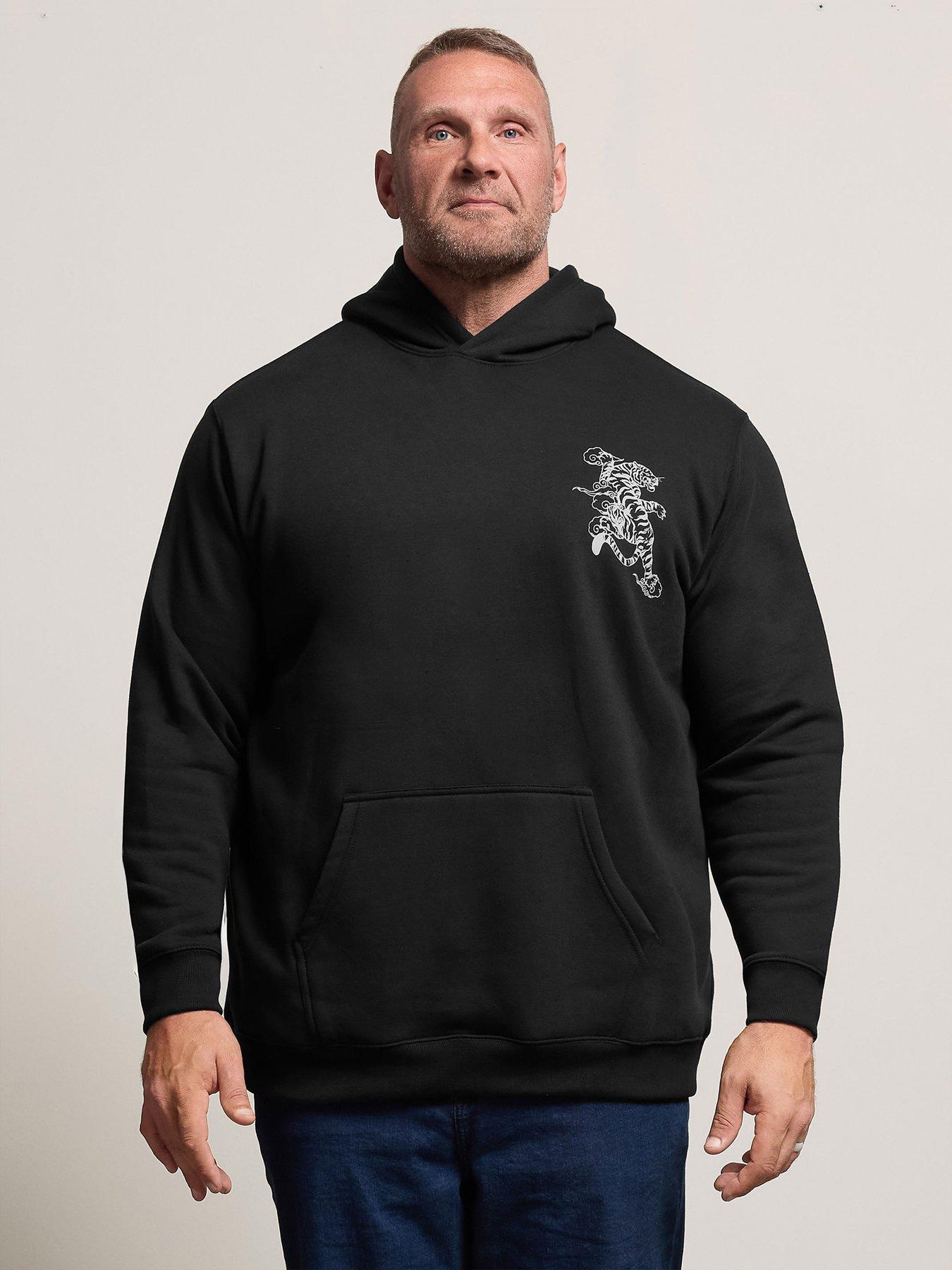undefined Badrhino Black Japanese Tiger Hoodie