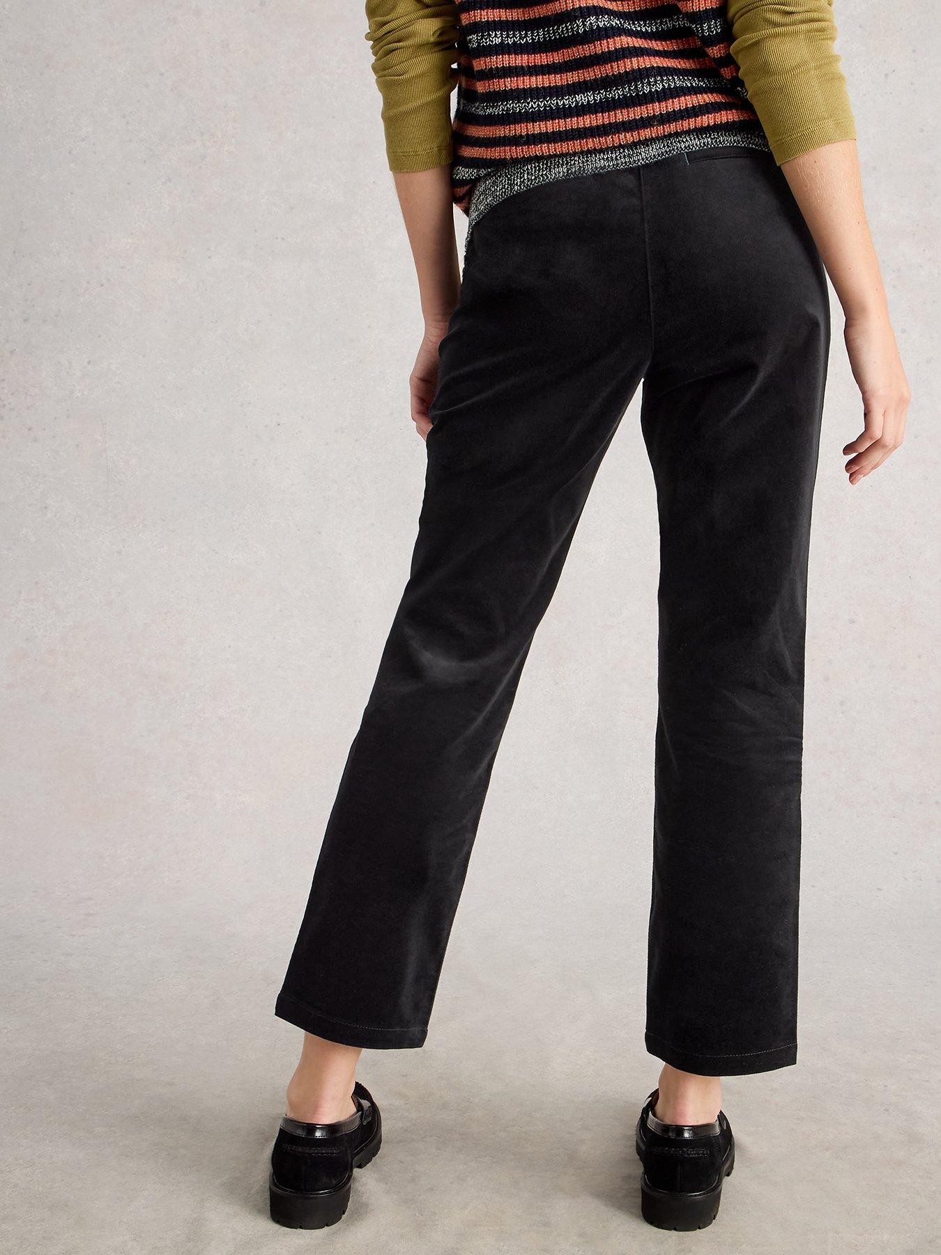 Image 2 of 6 of White Stuff Savannah Velvet Trouser - Black