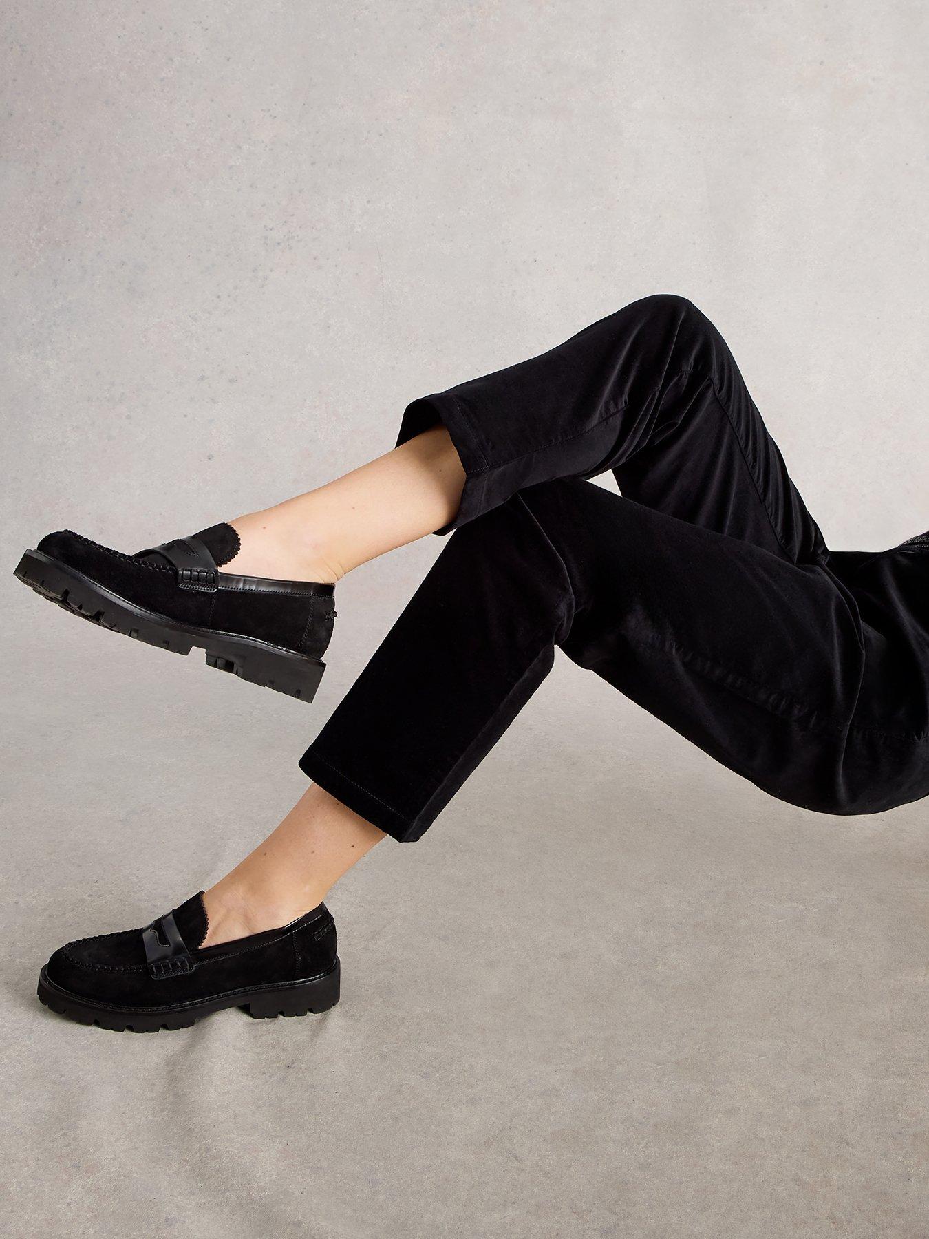 Image 4 of 6 of White Stuff Savannah Velvet Trouser - Black