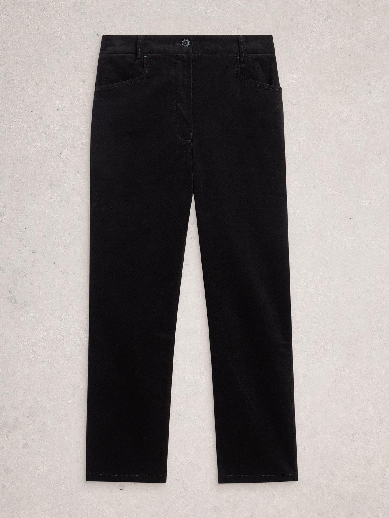 Image 5 of 6 of White Stuff Savannah Velvet Trouser - Black