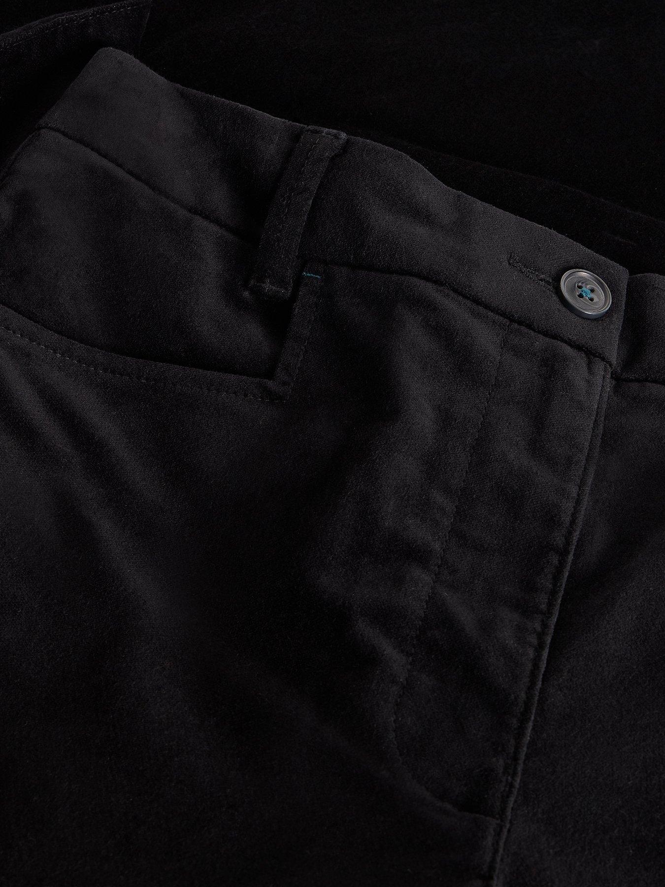 Image 6 of 6 of White Stuff Savannah Velvet Trouser - Black