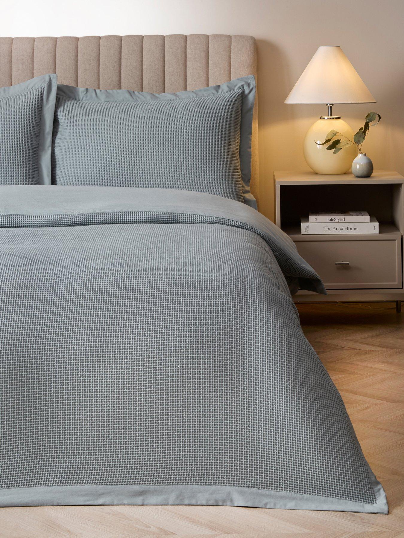 The Very Collection: Oxford Edge Waffle Duvet Set