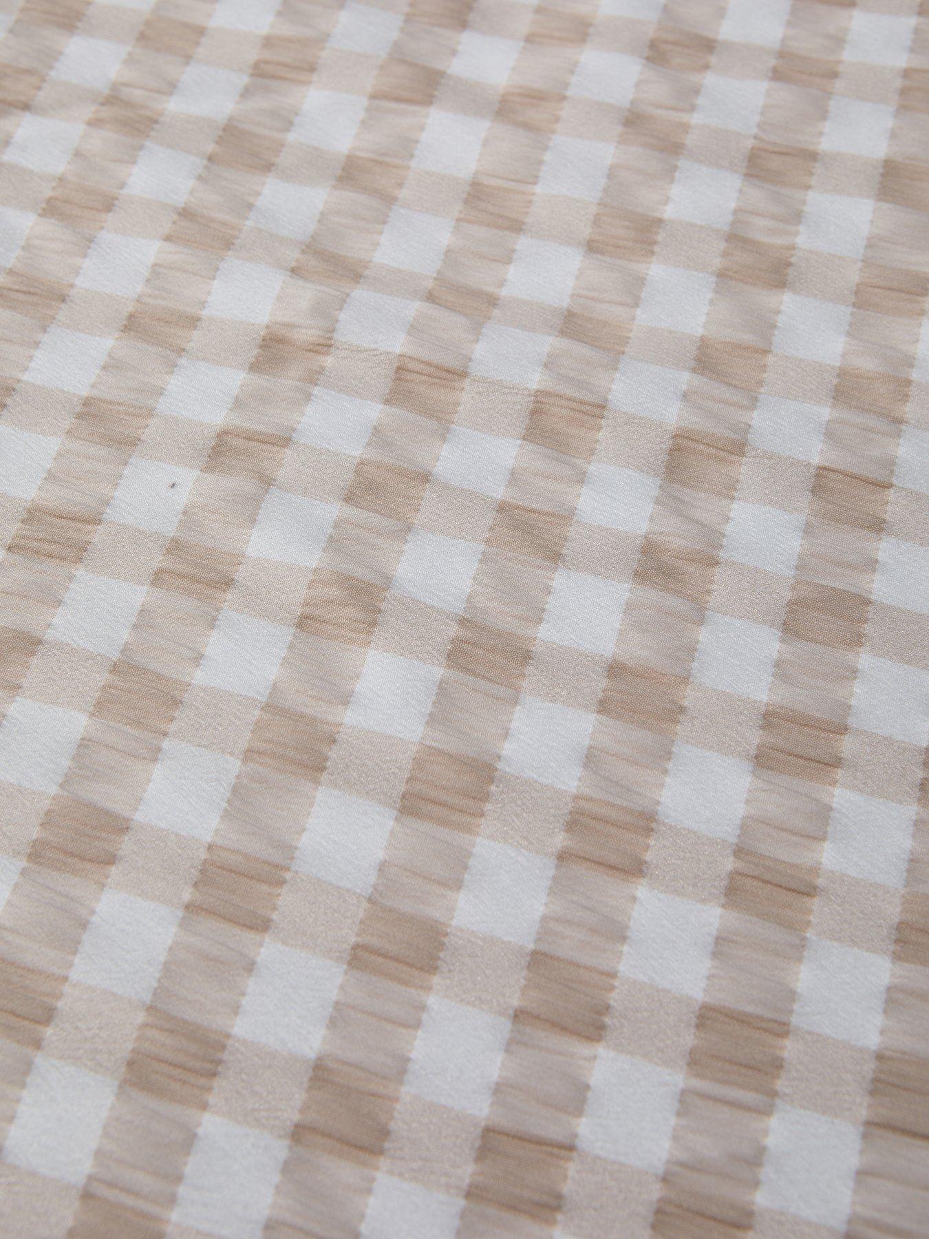 Image 5 of 5 of The Very Collection Gingham Seersucker Duvet Set