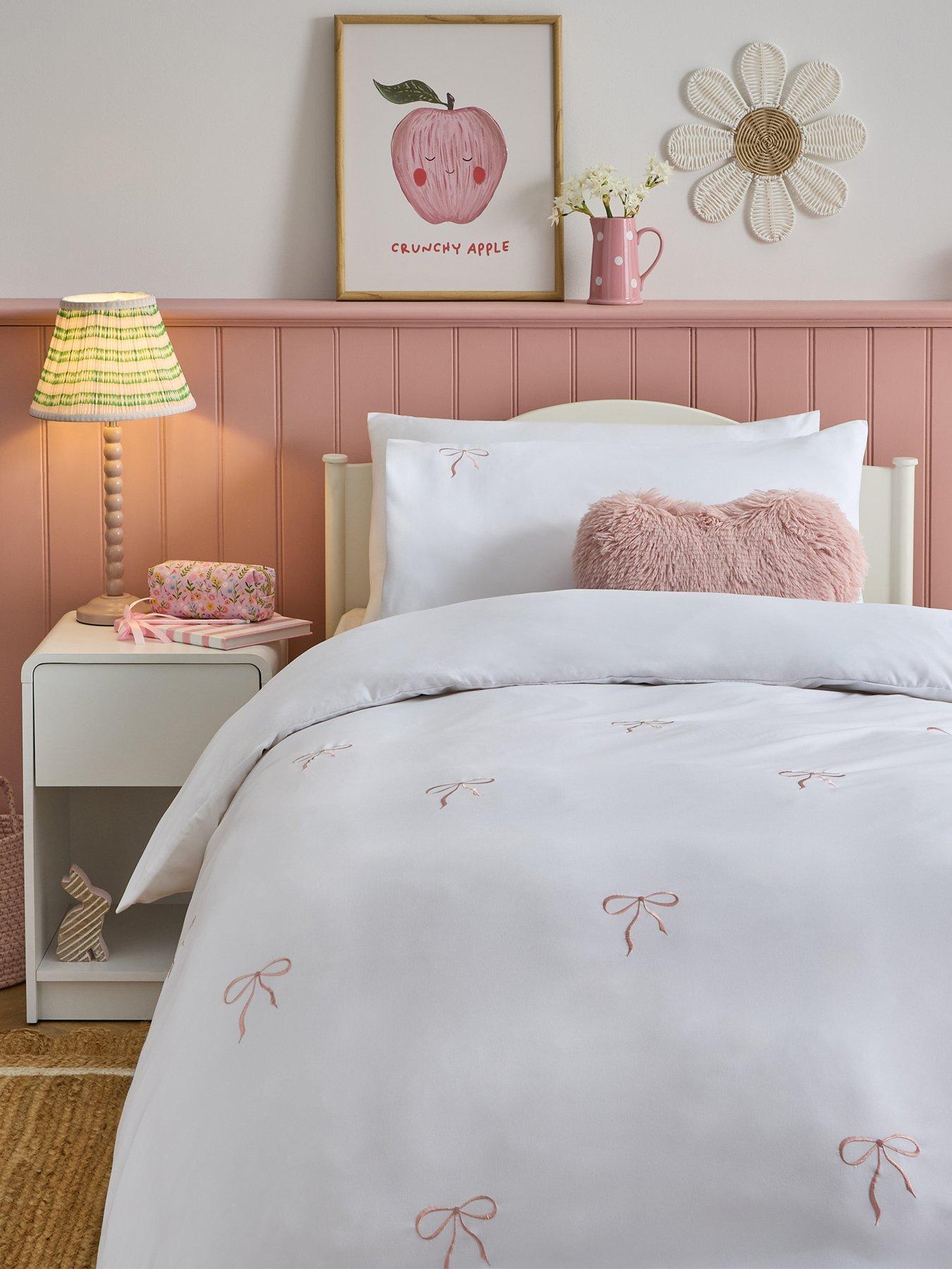 Image 1 of 5 of The Very Collection Bow Embroidered Duvet Set