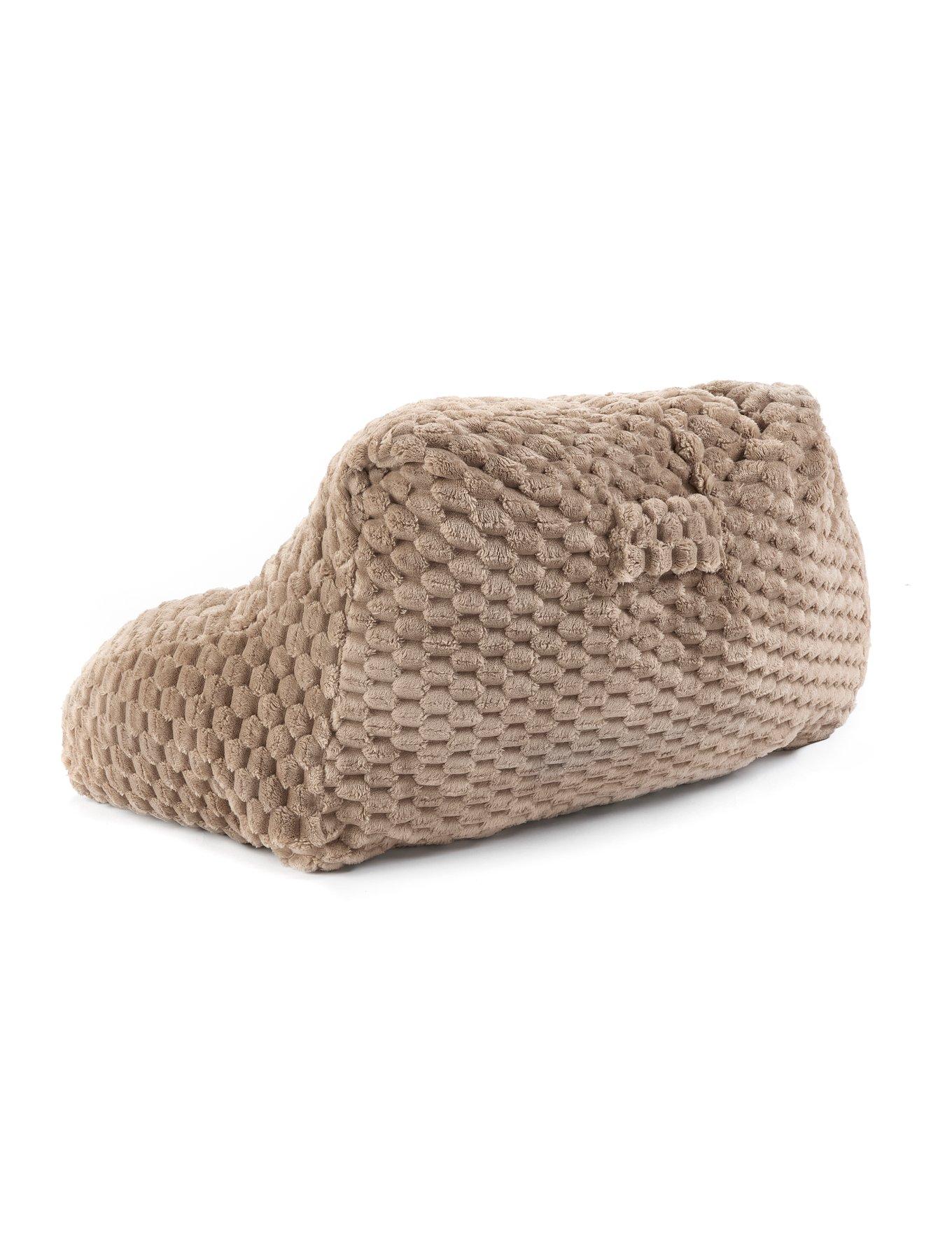 Image 5 of 7 of The Very Collection Waffle Cuddle Cushion - Brown