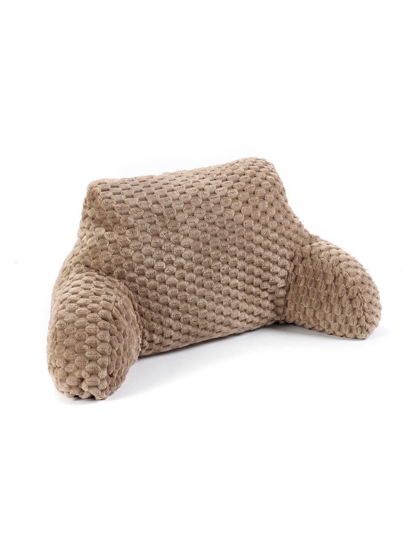 Image 6 of 7 of The Very Collection Waffle Cuddle Cushion - Brown