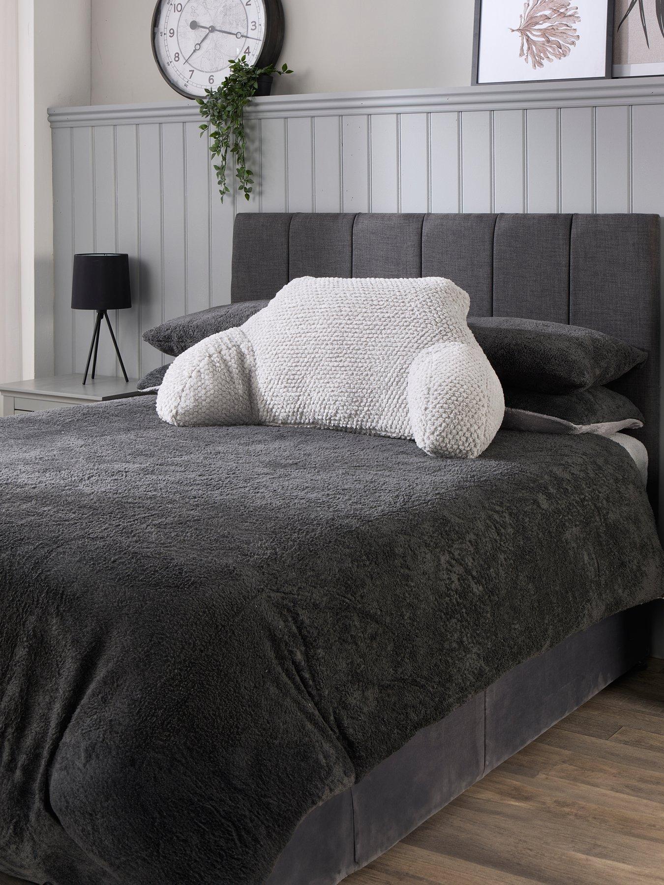 Image 1 of 7 of The Very Collection Waffle Cuddle Cushion - Grey