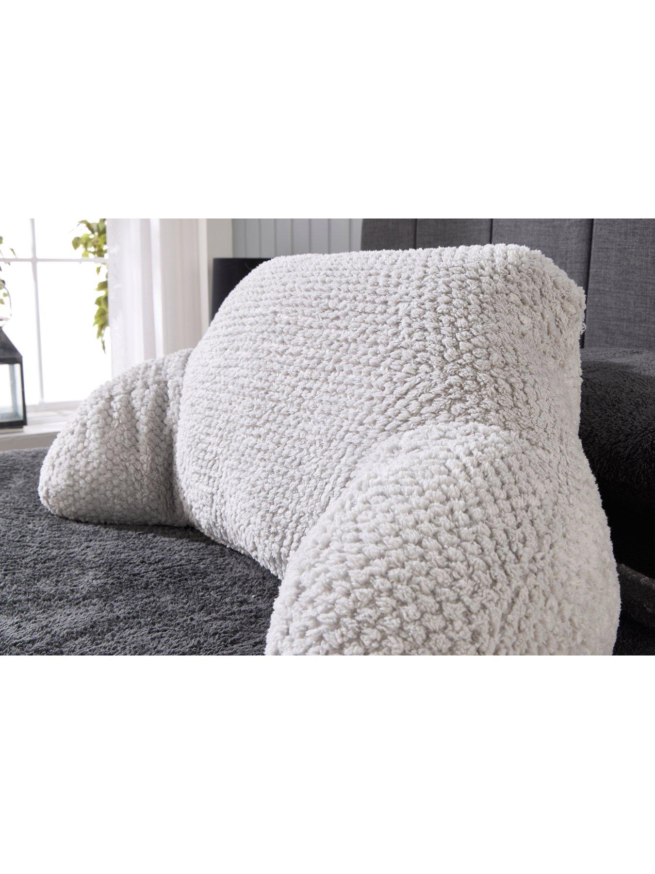 Image 4 of 7 of The Very Collection Waffle Cuddle Cushion - Grey