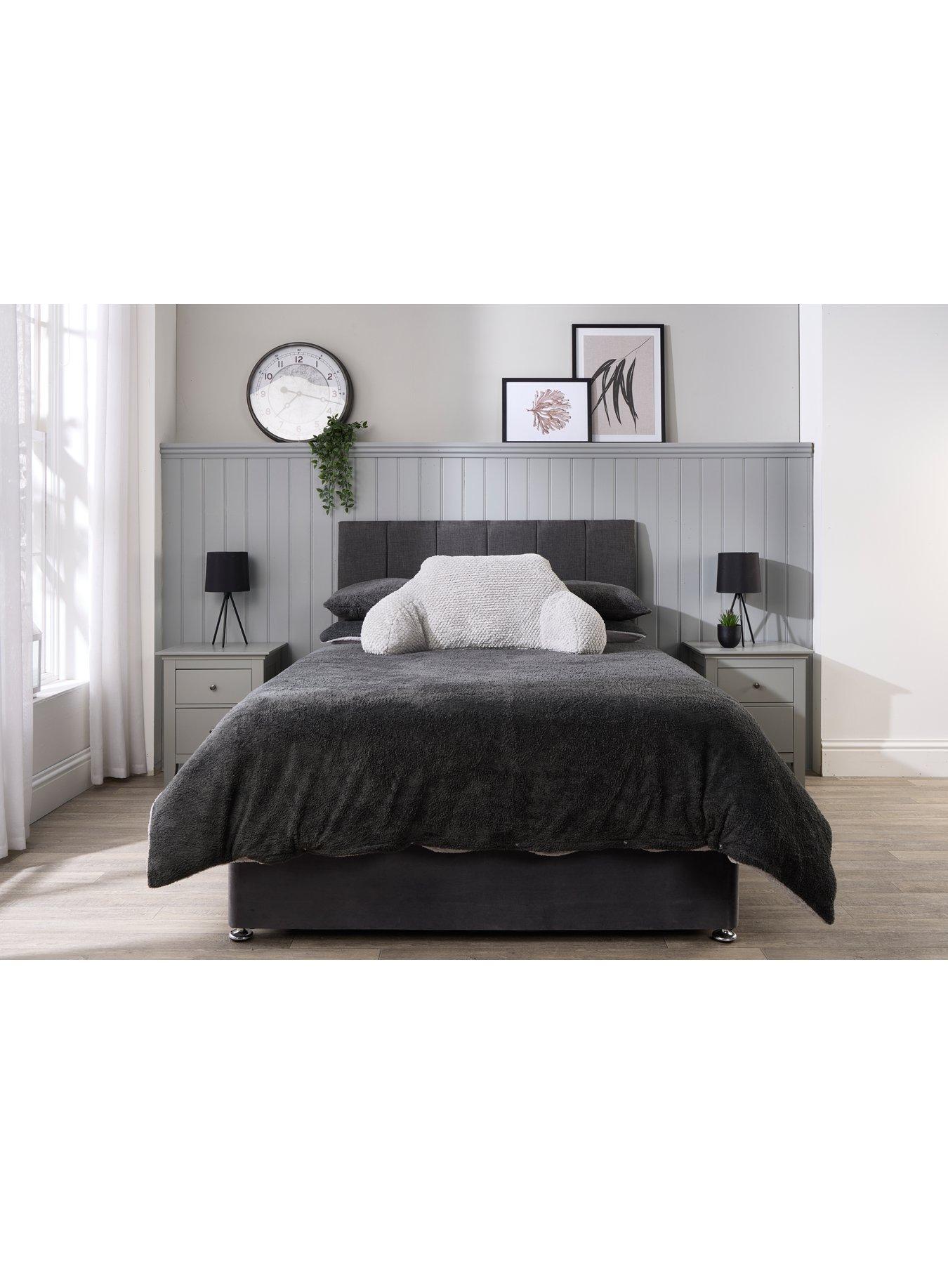 Image 7 of 7 of The Very Collection Waffle Cuddle Cushion - Grey