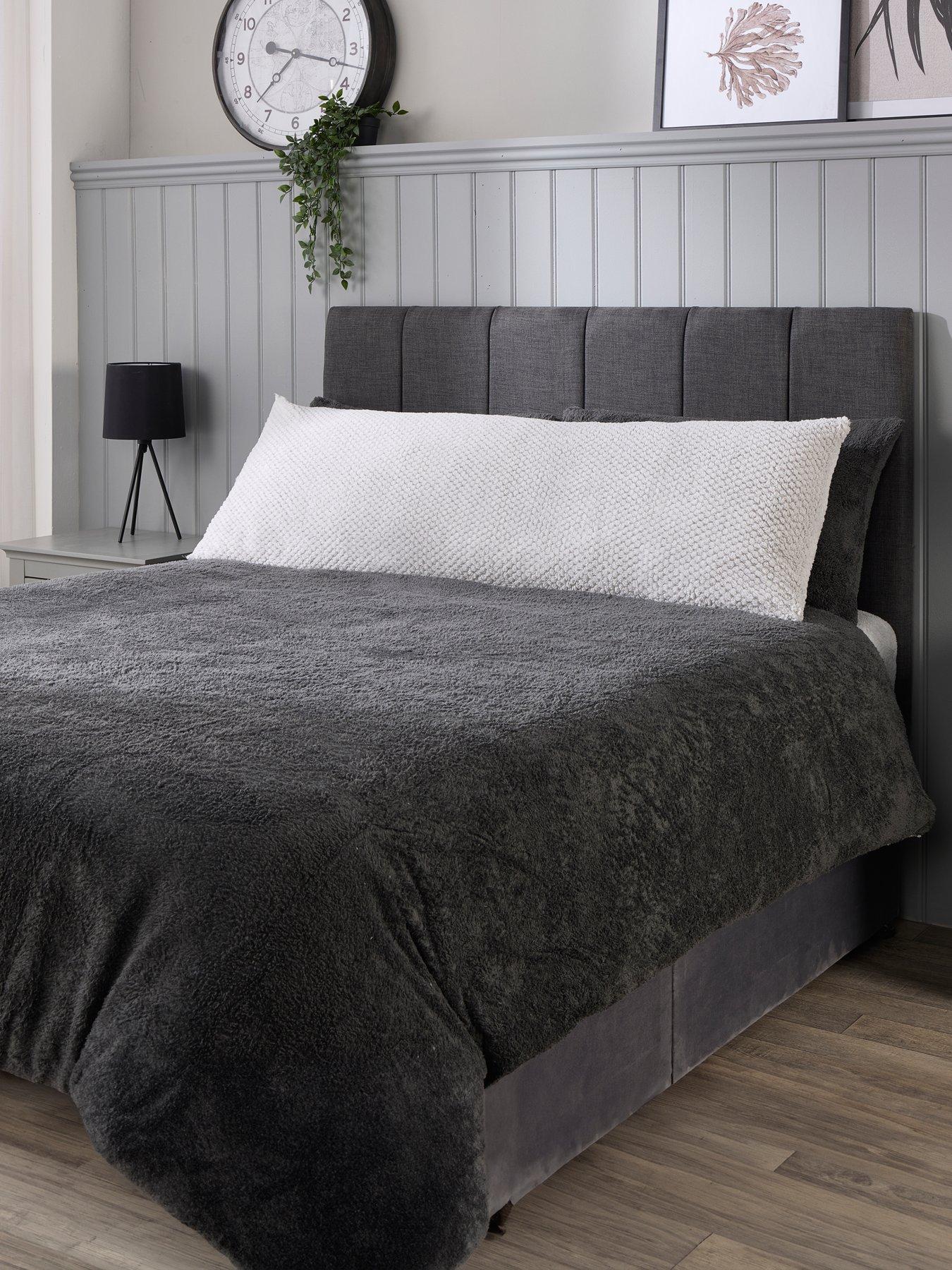 Very Home Waffle Bolster Pillow 137cm - Grey