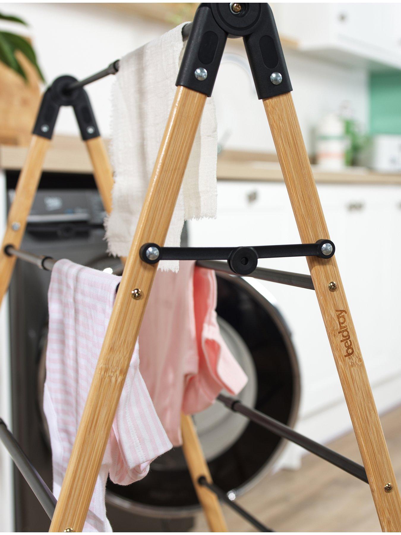Image 5 of 6 of Beldray Extendable Bamboo Ladder Airer