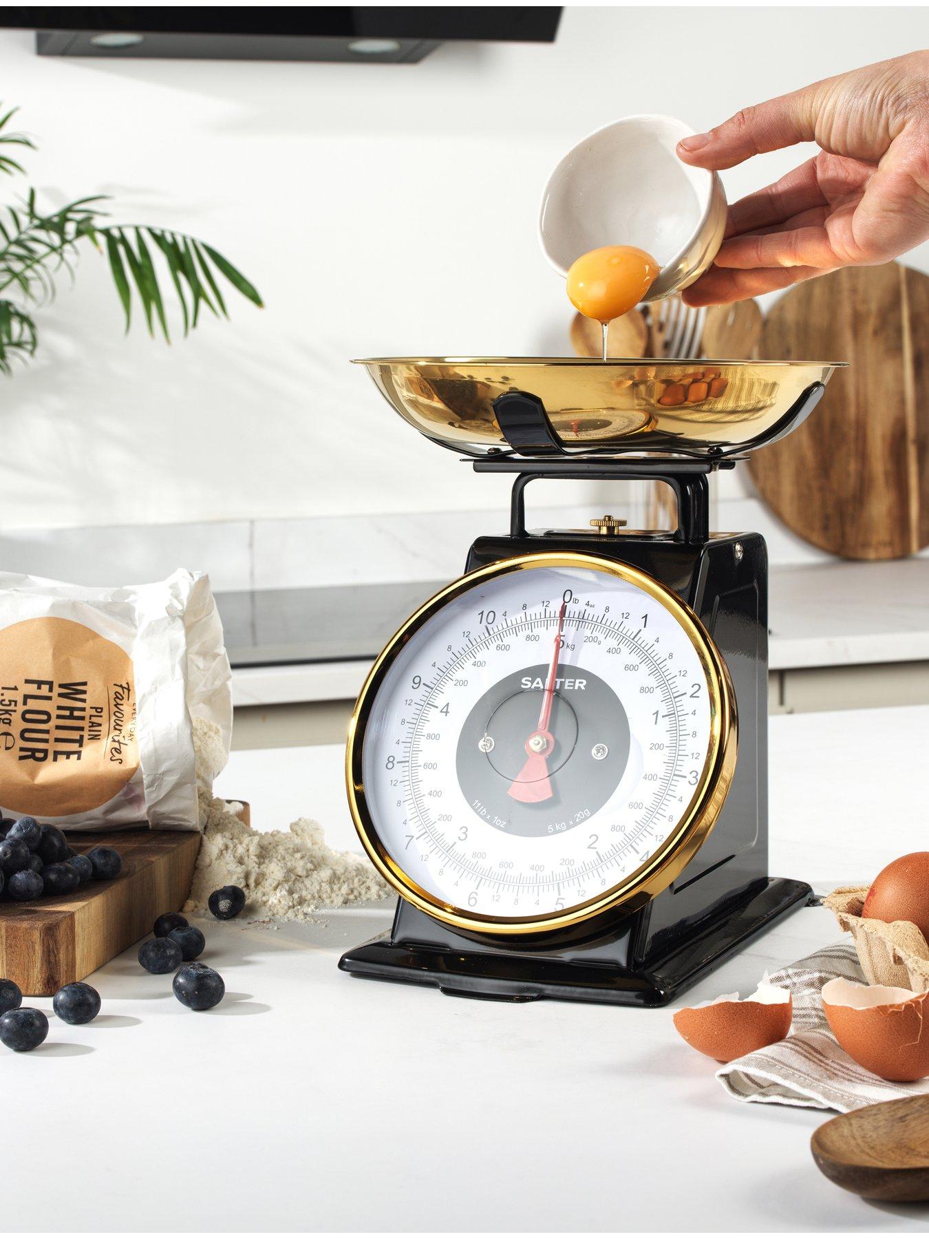 Image 5 of 7 of Salter Black &amp; Gold Mechanical Kitchen Scale
