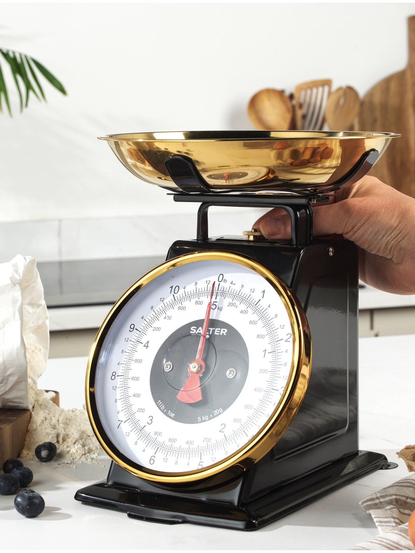 Image 6 of 7 of Salter Black &amp; Gold Mechanical Kitchen Scale
