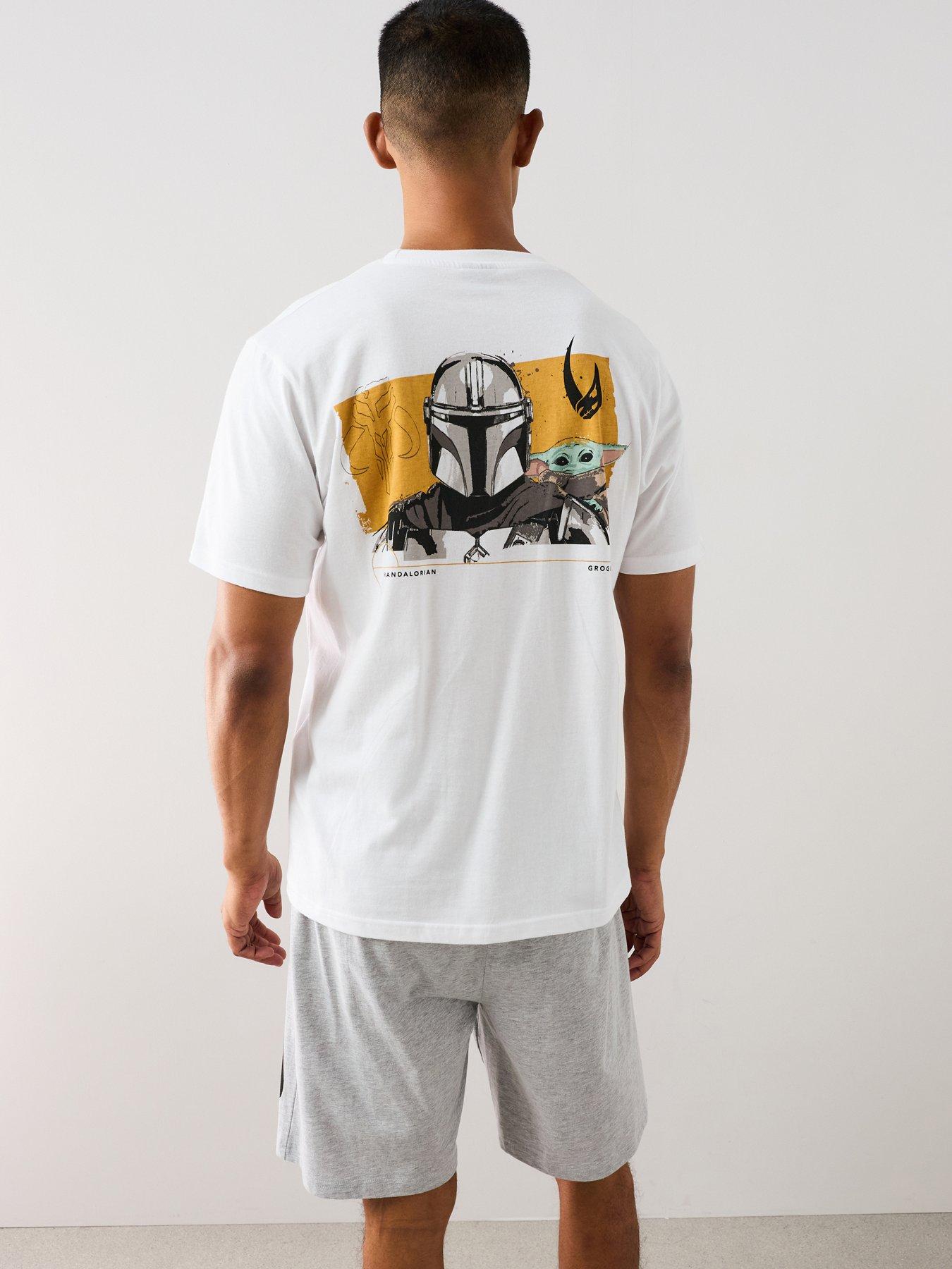 The Very Collection The Mandalorian And Grogu Short Pyjama Set - White