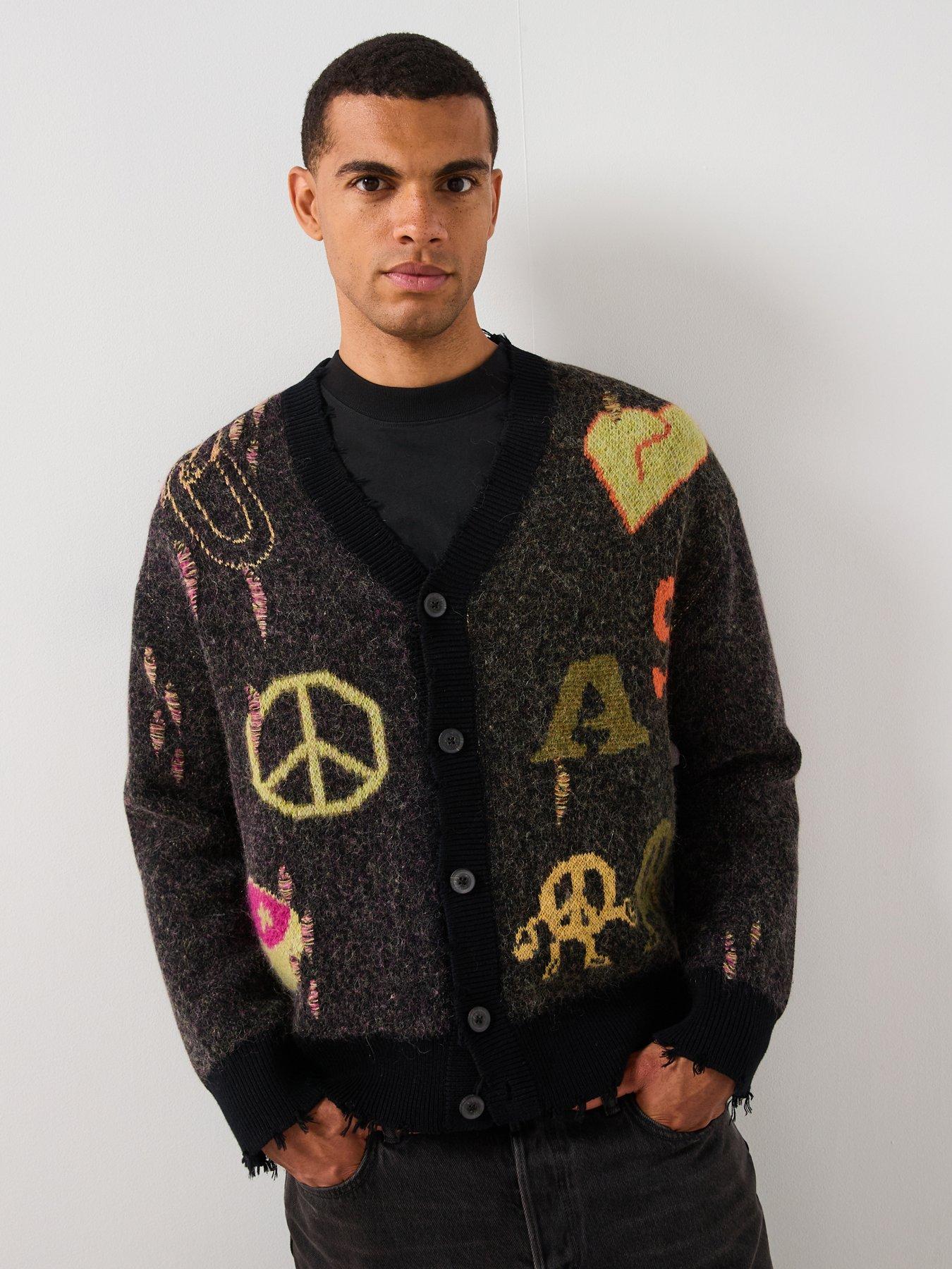 AllSaints All Saints Emotive Knitted Cardigan - Black