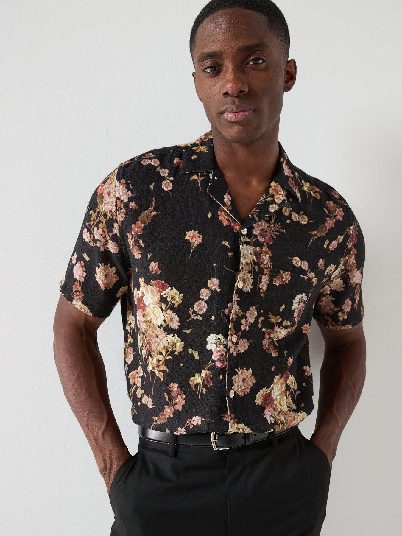 all saints dress shirt AllSaints Men's Casual Netley Ss Shirt Black X-Small : Clothing, Shoes & Jewelry Spread collar Long sleeves Button front Button barrel cuffs 98% cotton/2% elastane Machine wash Imported SIZE AllSaints All Saints Armada Short