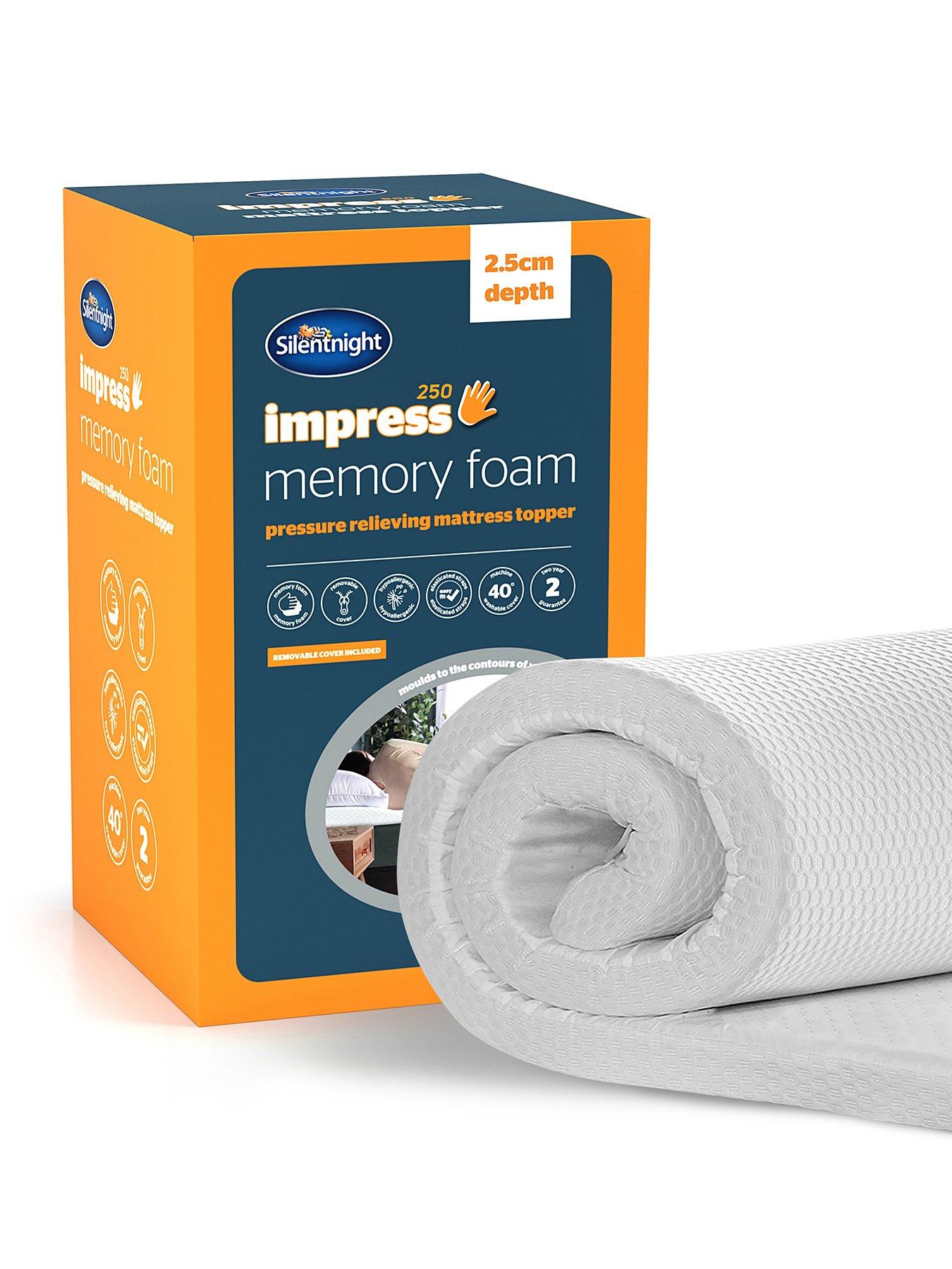 undefined Silentnight Impress 2.5cm Memory Foam Mattress Topper - King