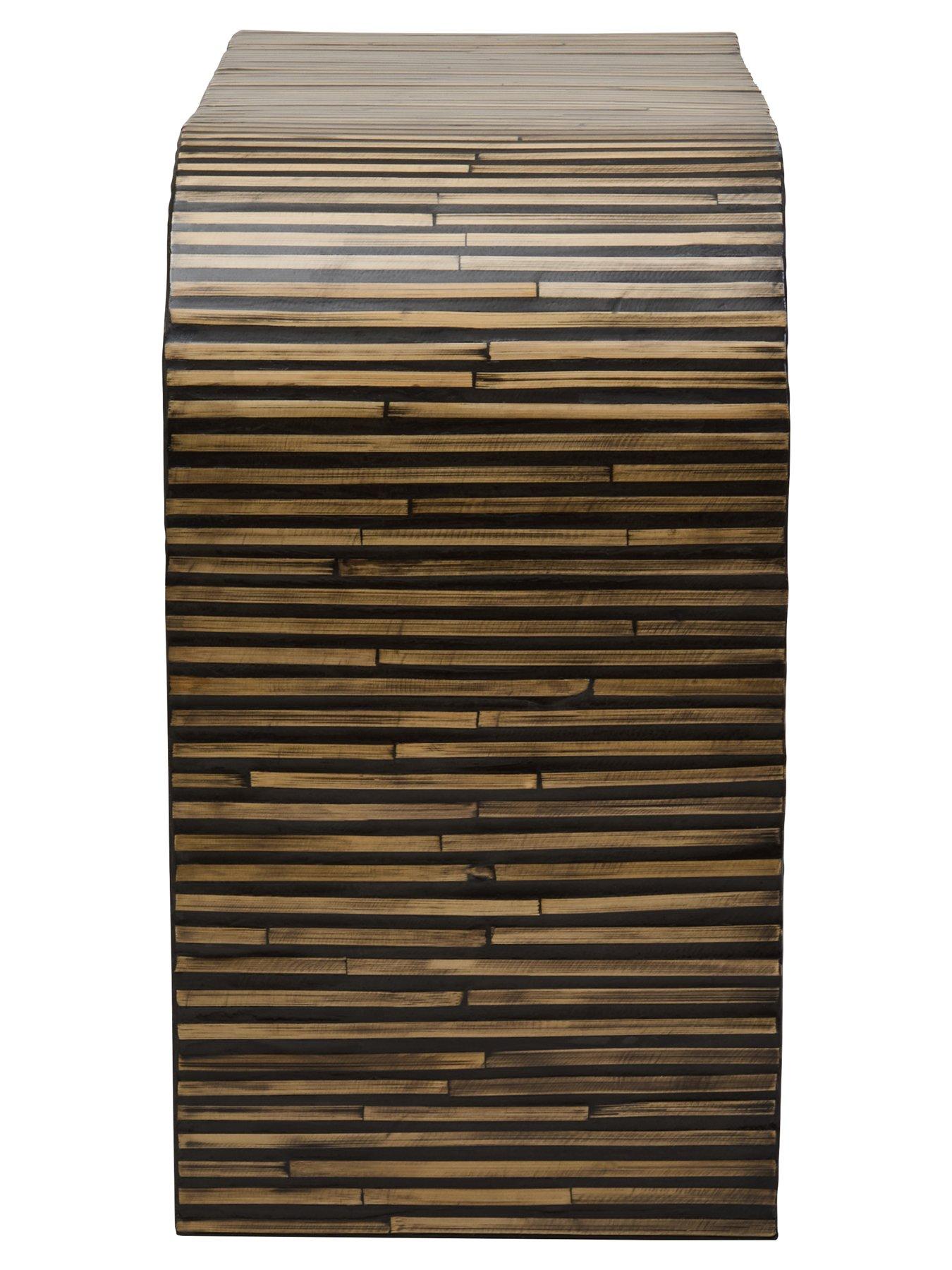 Image 3 of 7 of Interiors By Premier Bambusa Bamboo Curved Console Table
