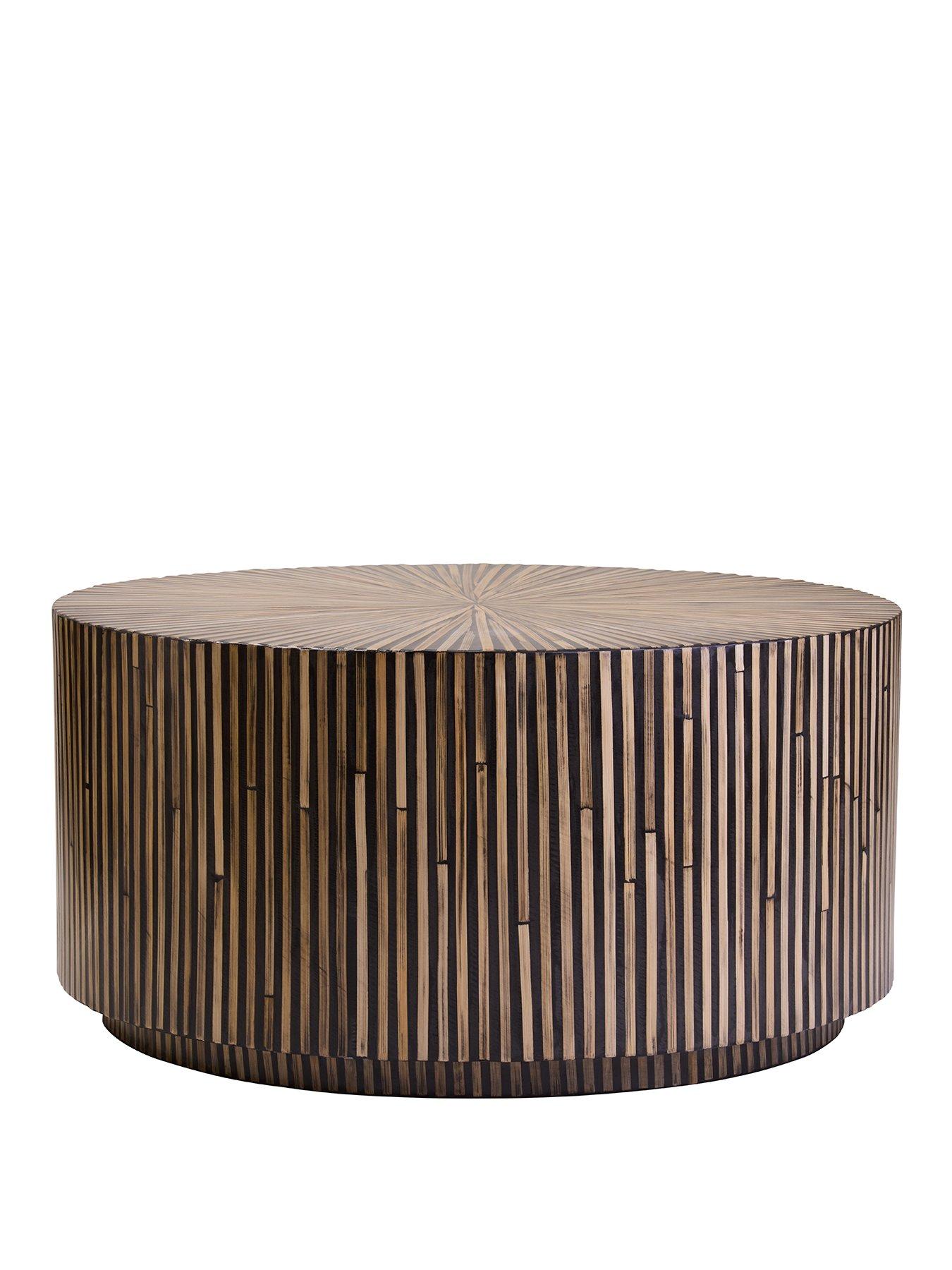 Image 2 of 7 of Interiors By Premier Bambusa Bamboo Round Coffee Table