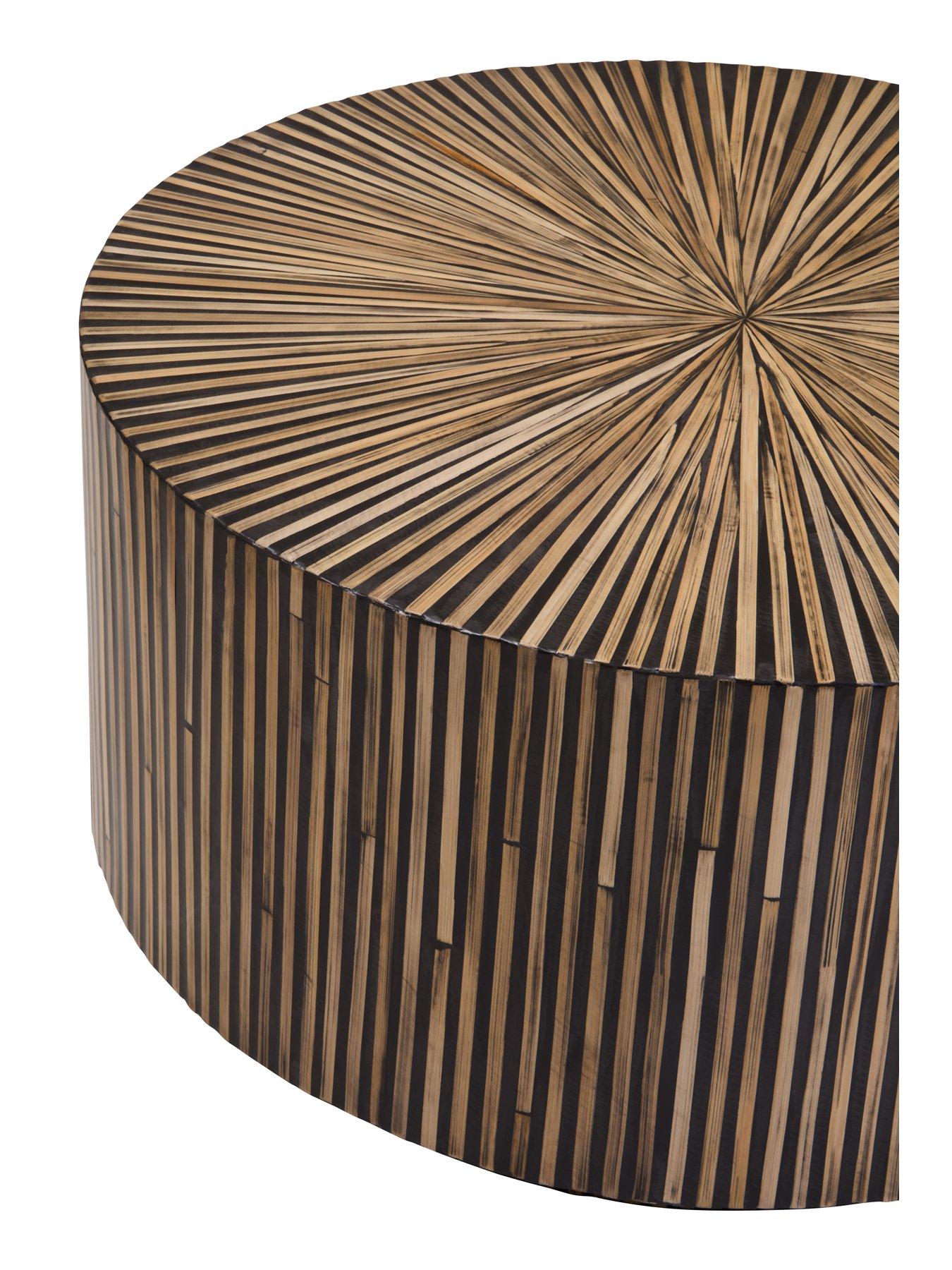 Image 3 of 7 of Interiors By Premier Bambusa Bamboo Round Coffee Table