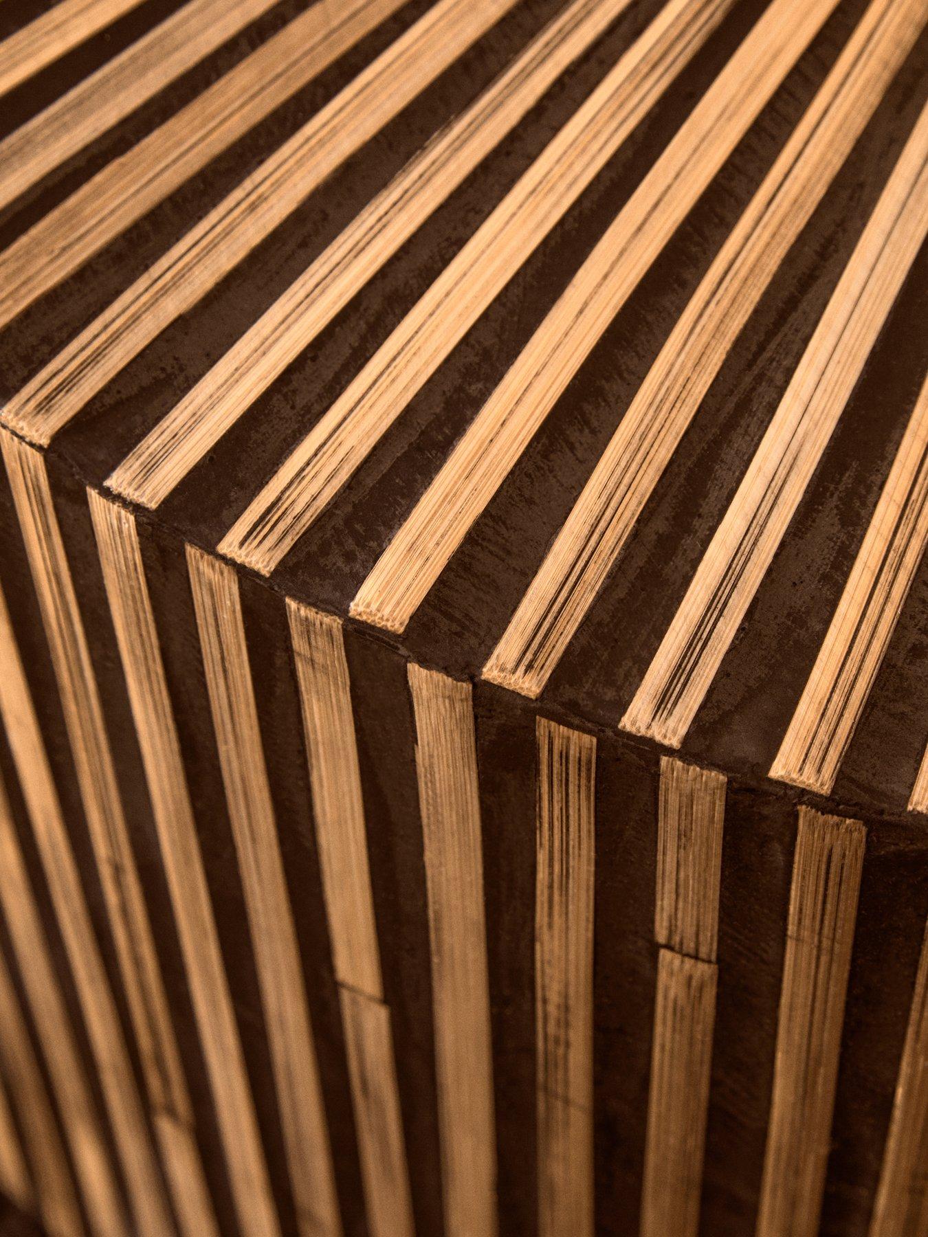 Image 6 of 7 of Interiors By Premier Bambusa Bamboo Round Coffee Table