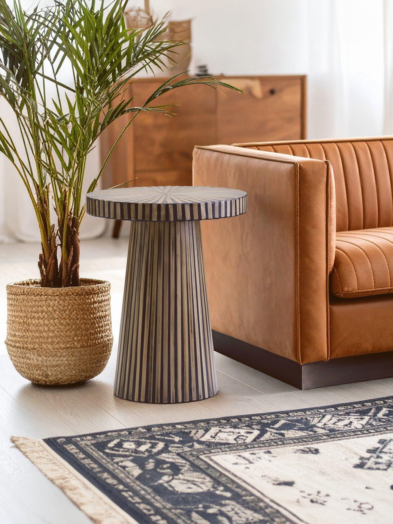 Premier Housewares Bambusa Bamboo Round Side Table