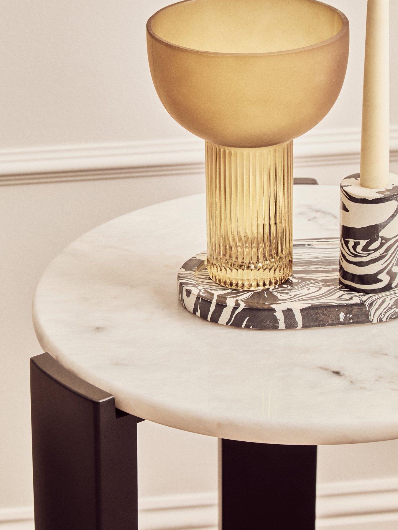 Image 6 of 7 of Interiors By Premier Palermo Marble Top Side Table