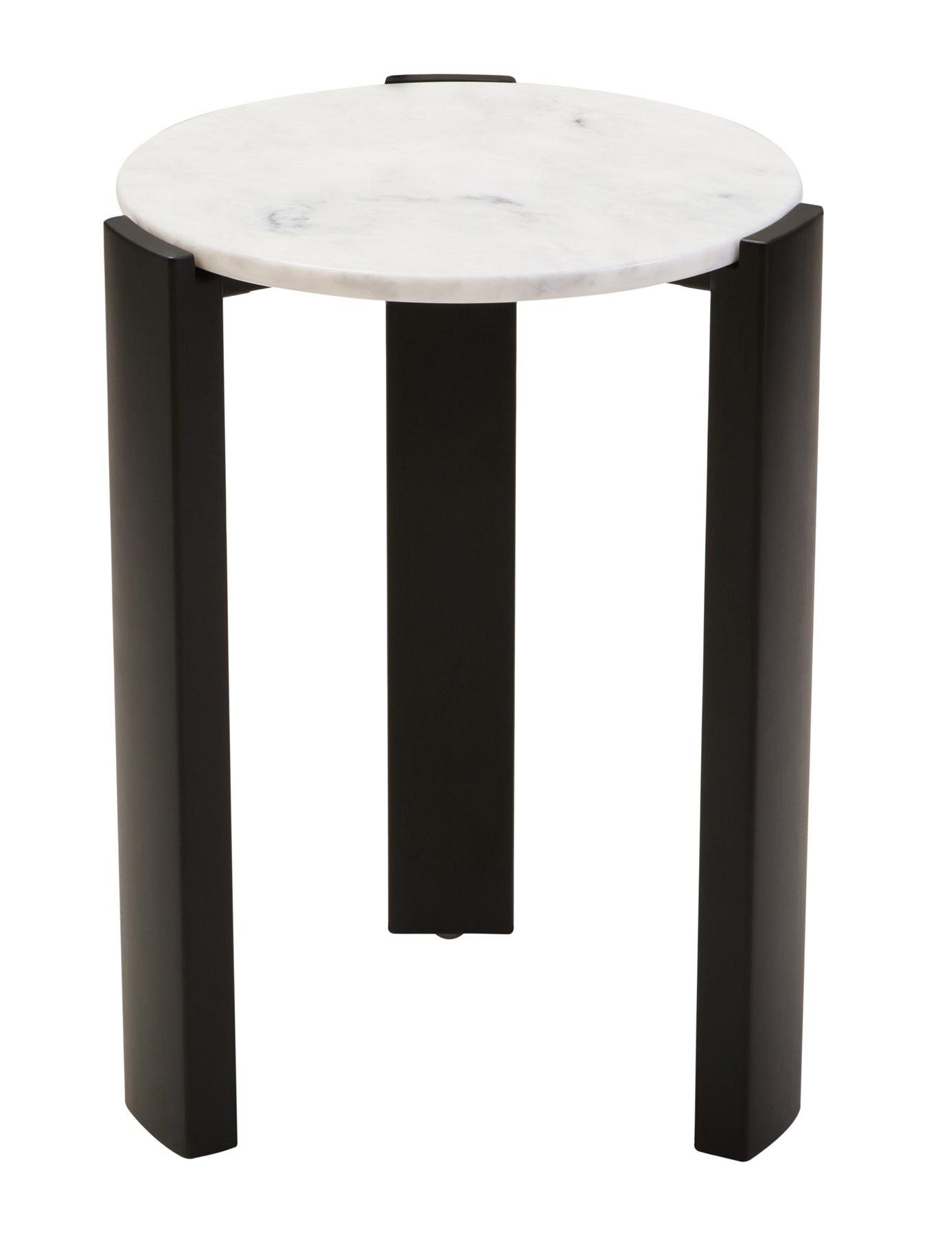 Image 7 of 7 of Interiors By Premier Palermo Marble Top Side Table