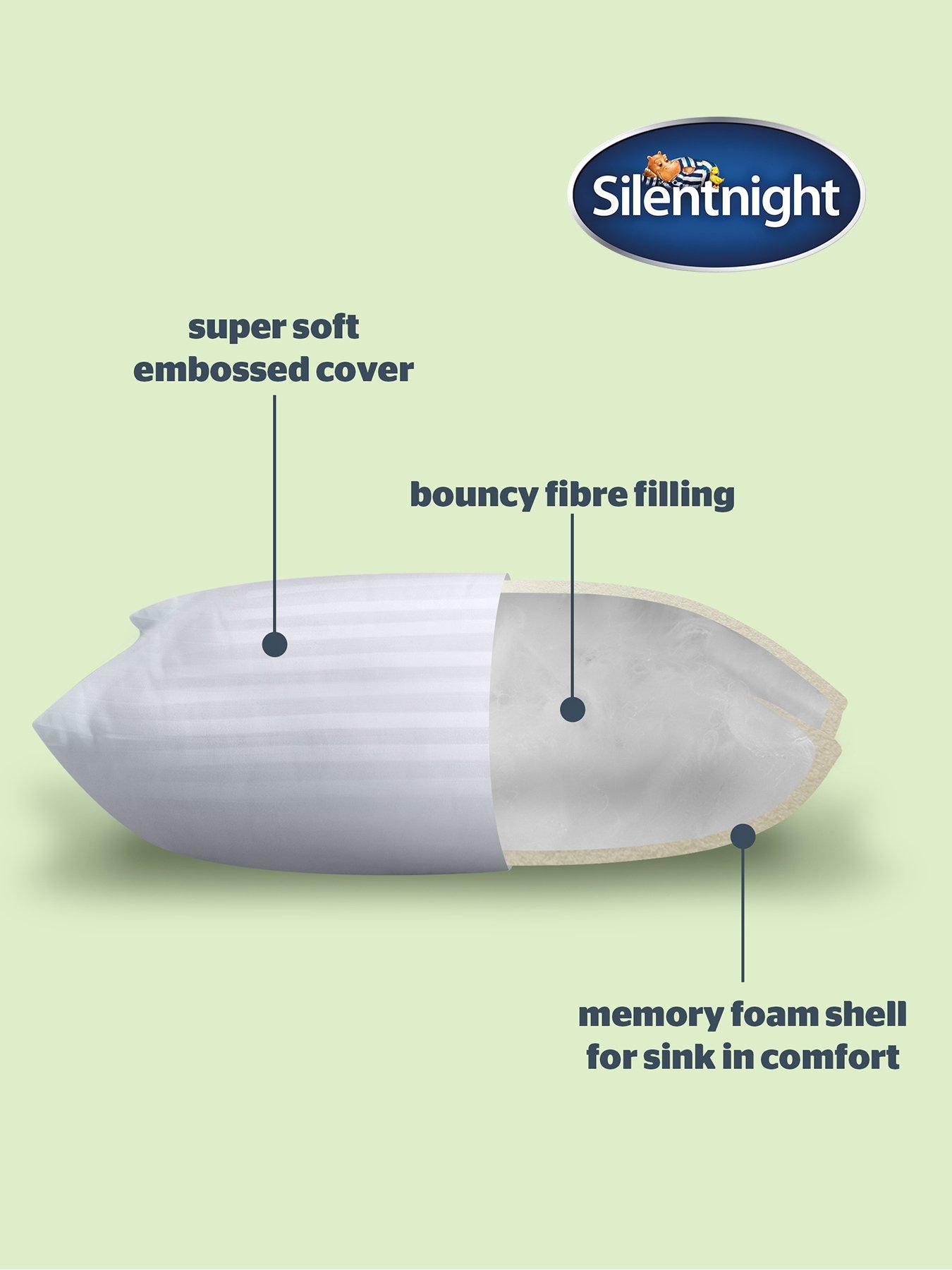 Image 4 of 7 of Silentnight Sink-in Anti Allergy Memory Foam Pillow - 2 Pack