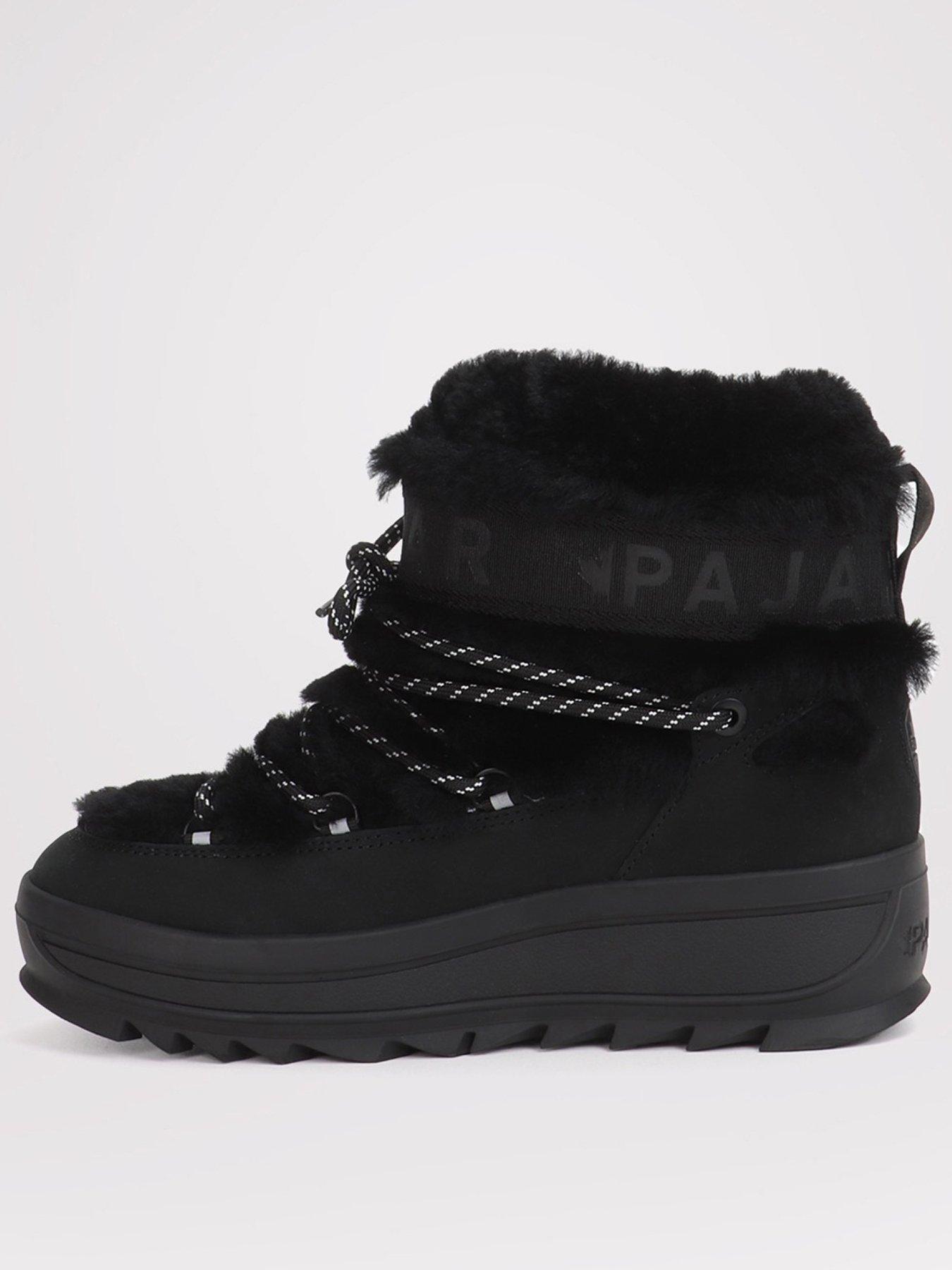 Pajar Galaxy Mini Fur Snow Boot - Black