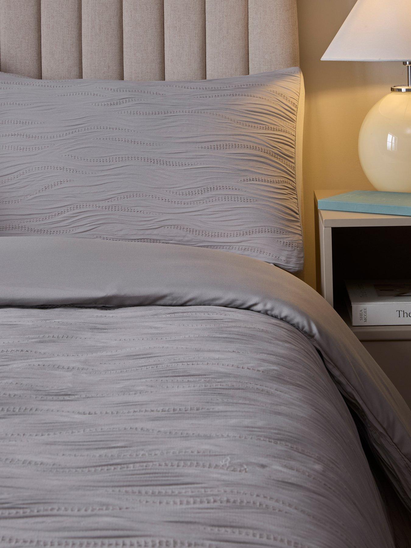 The Very Collection Textured Wave Jacquard Duvet Set | Very