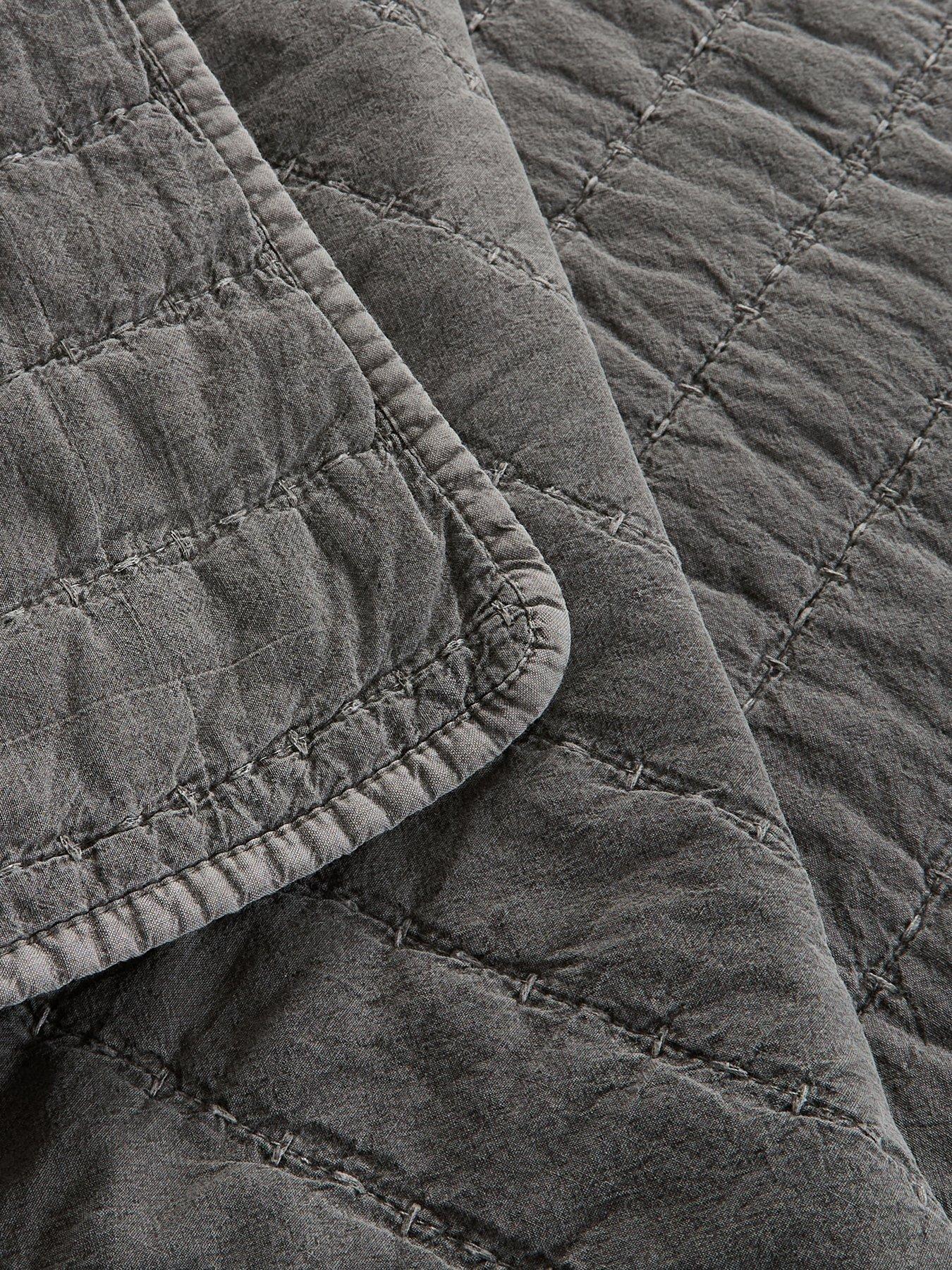 Image 3 of 5 of The Very Collection Cotton Quilted Stripe Bedspread 200x220cm