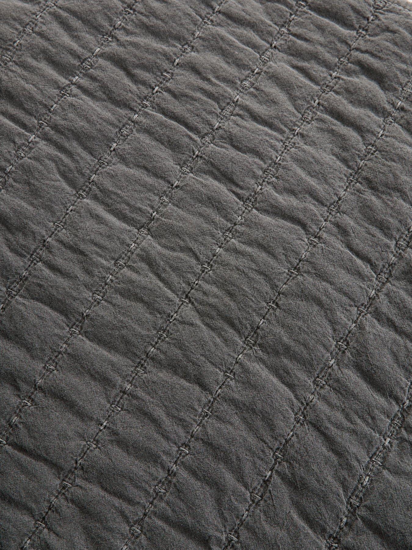 Image 4 of 5 of The Very Collection Cotton Quilted Stripe Bedspread 200x220cm